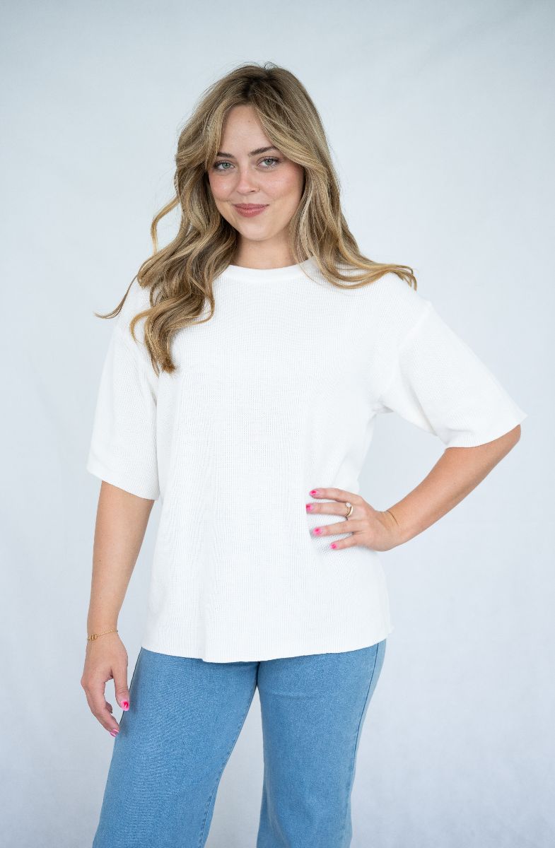 Knit Tee- White