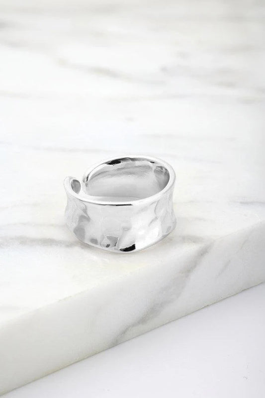 Zafino Bianca Adjustable Ring- Silver