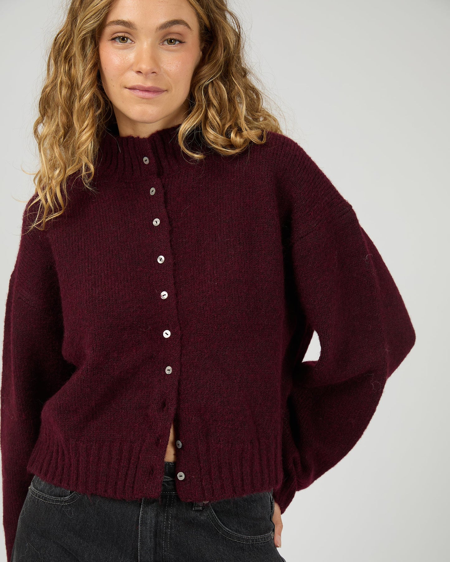 Rosalia Cardigan - Wine