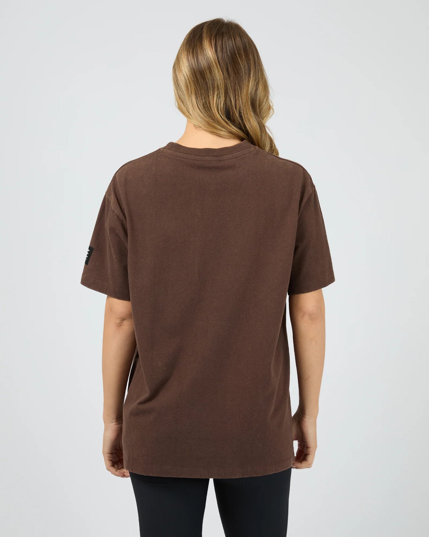 Centered Relaxed Tee- Brown