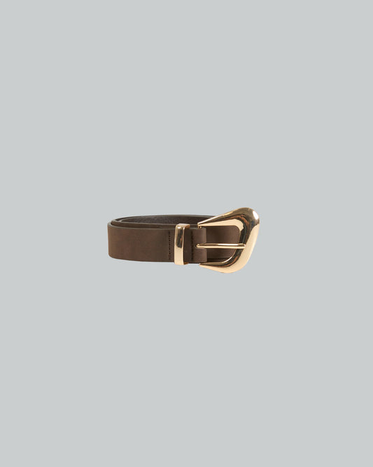 Mika Buckle Belt- Brown