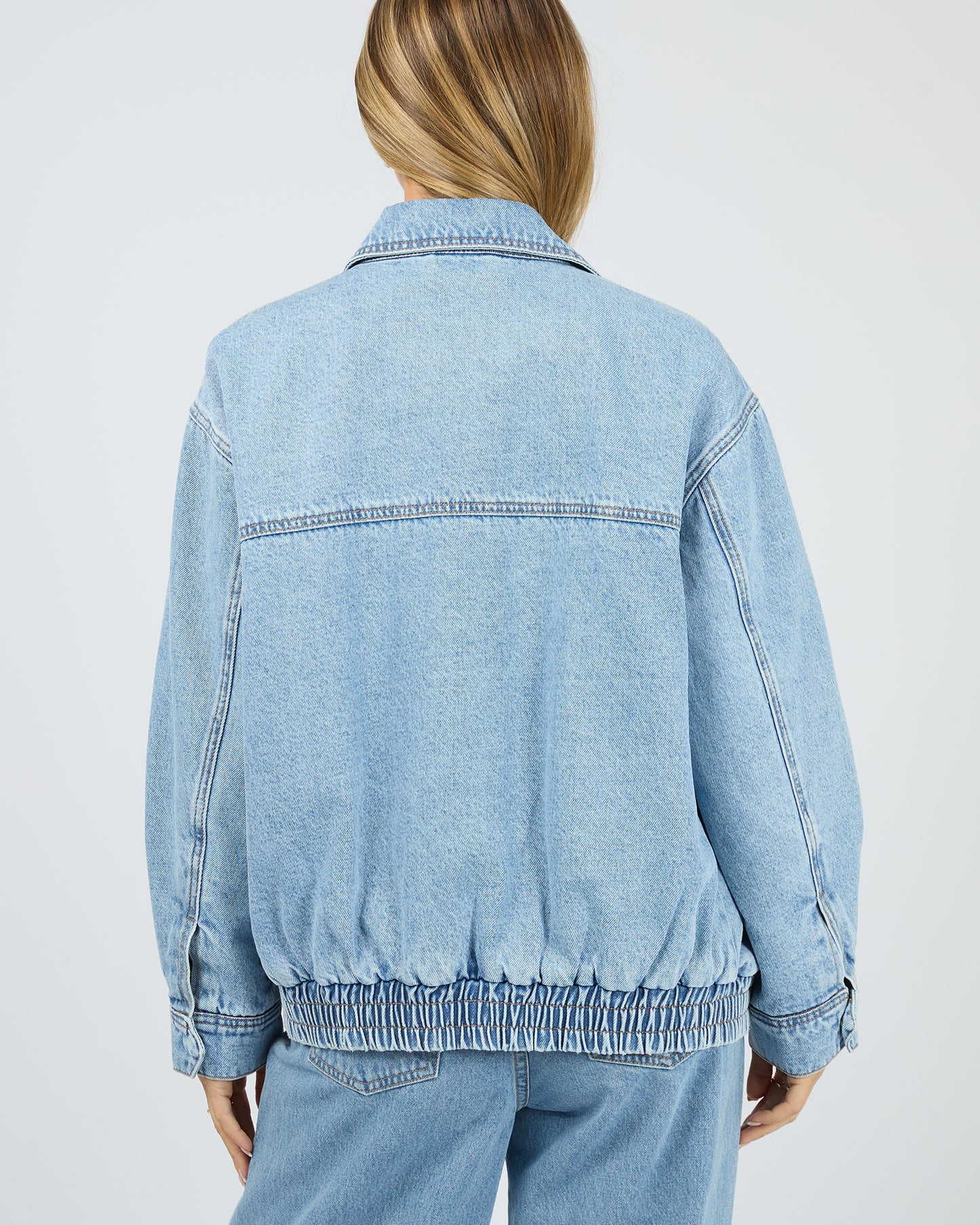 Max Bomber Jacket- Light Blue