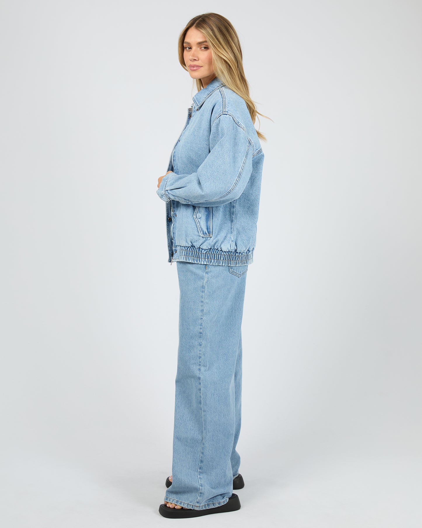 Max Bomber Jacket- Light Blue