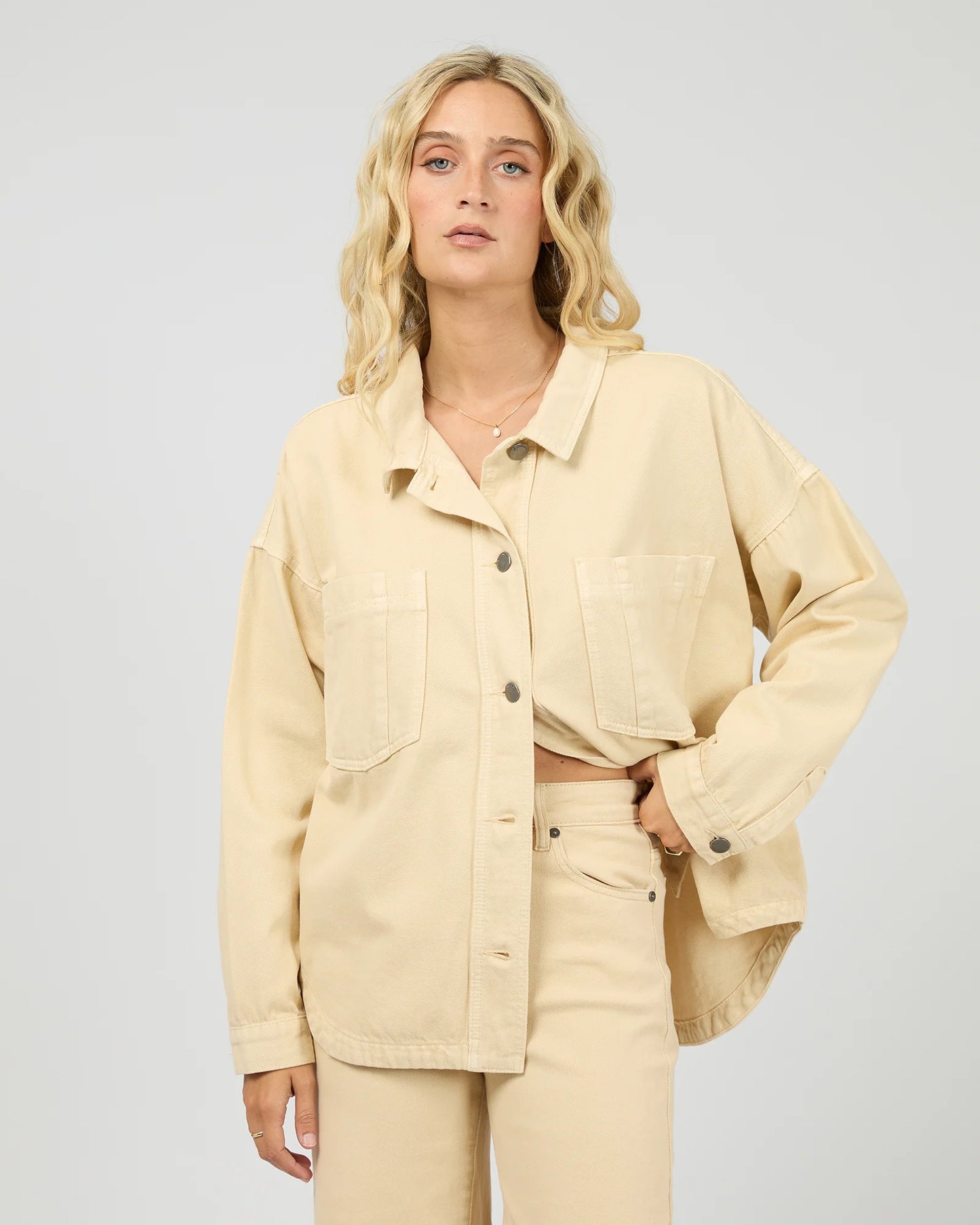 Dale Denim Shacket - Butter