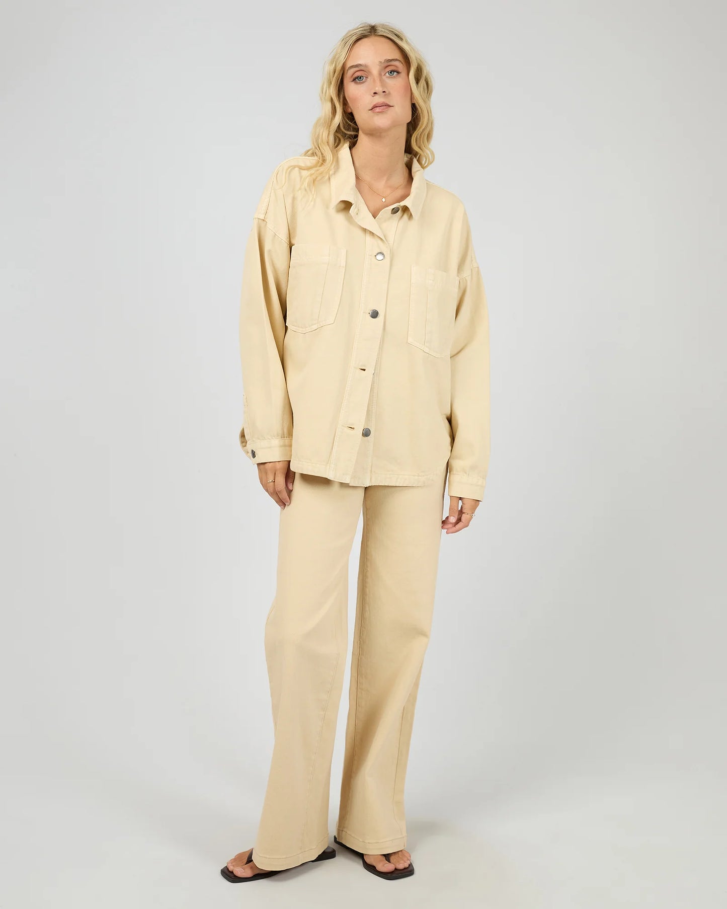 Dale Denim Shacket - Butter