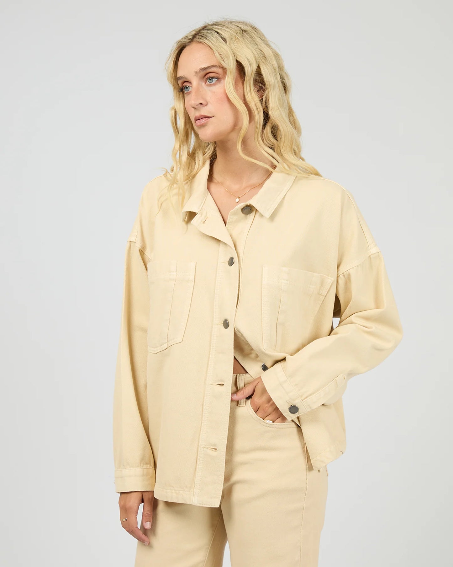 Dale Denim Shacket - Butter