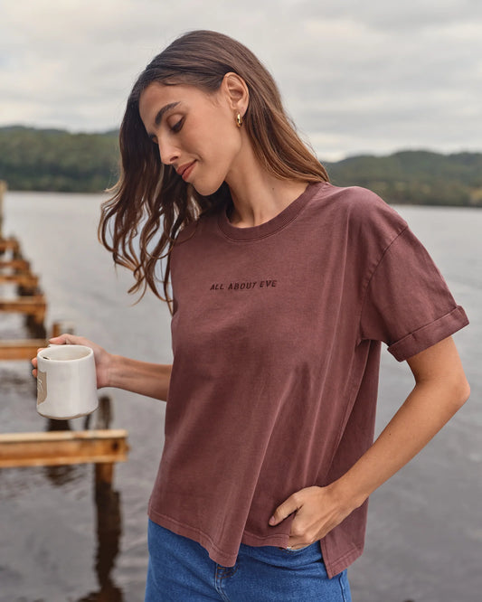 Washed Tee - Brown