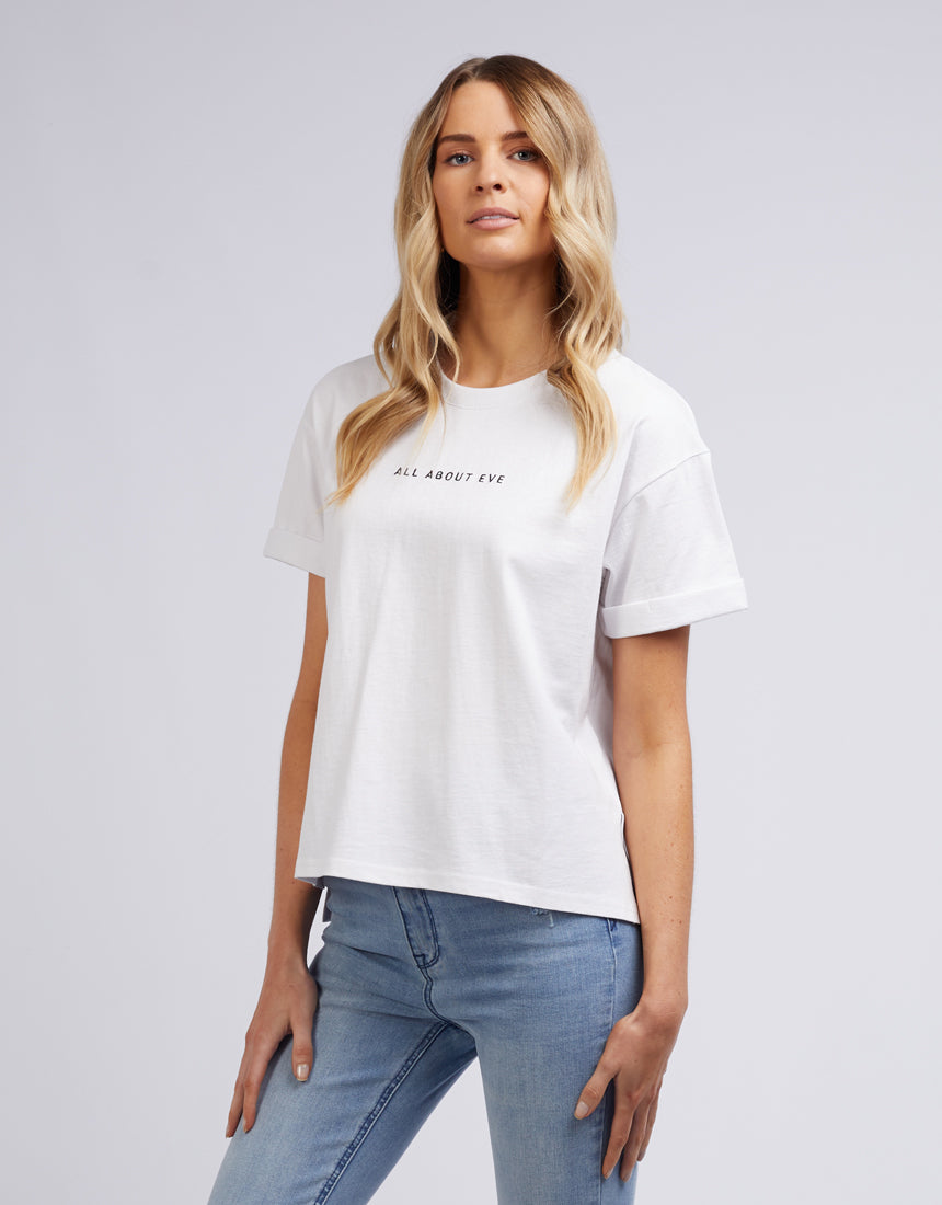 Washed Tee - White