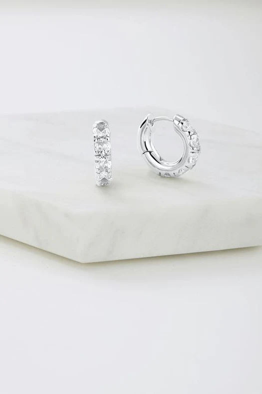 Zafino Hope Hoop- Silver