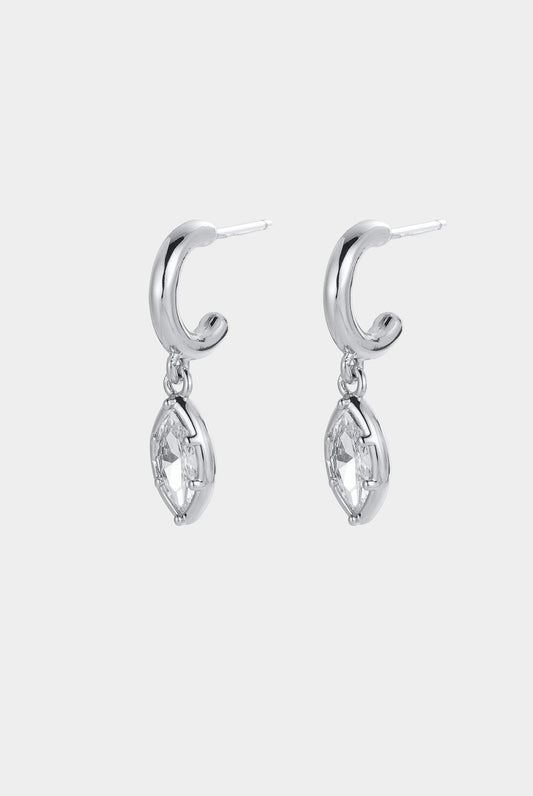 Zafino Eden Hoop- Silver