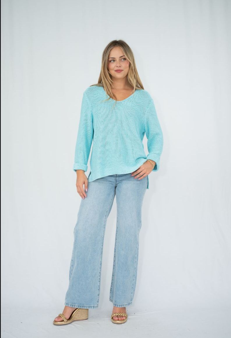 Cindy Knit - Light Aqua