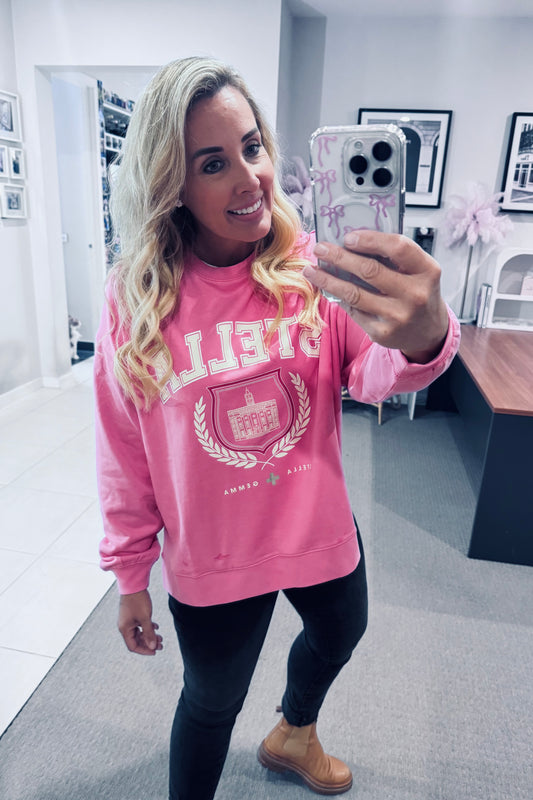 Harvard College Jumper - Bright Pink