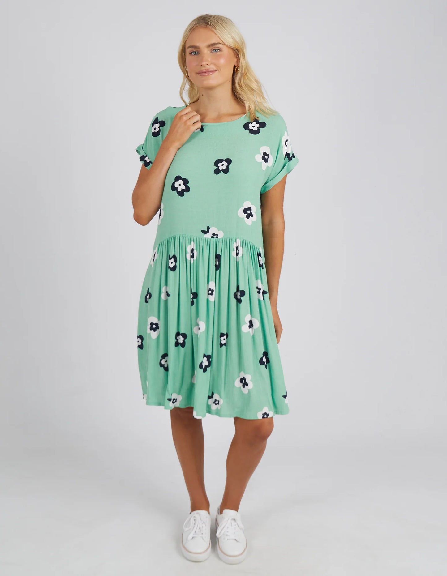 Juno Floral Dress- Green