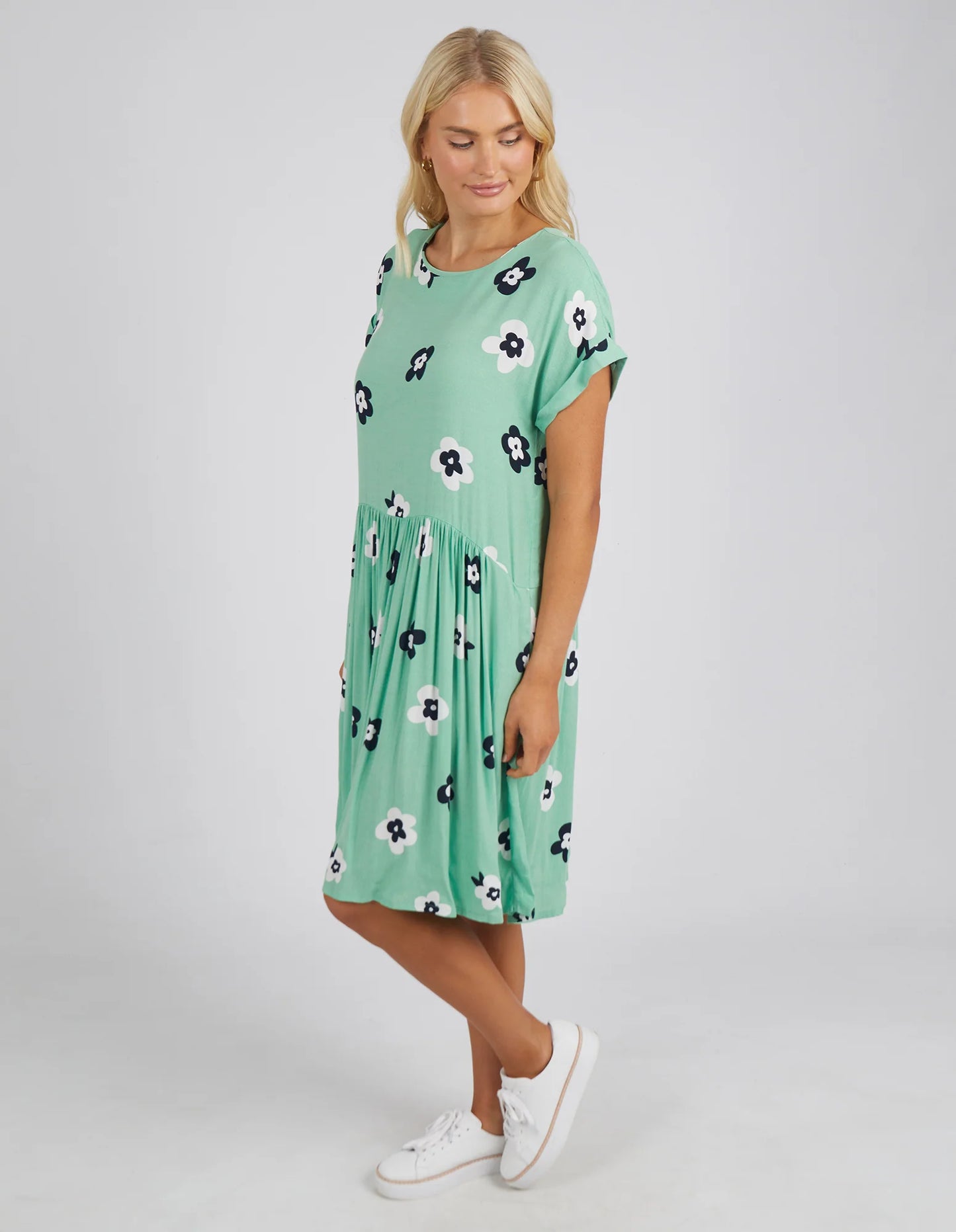 Juno Floral Dress- Green