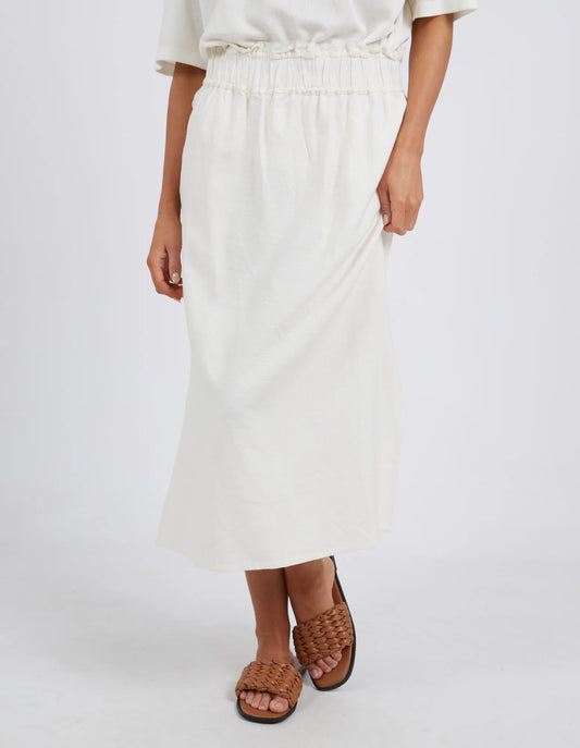 Clem Midi Skirt - Toasted Coconut