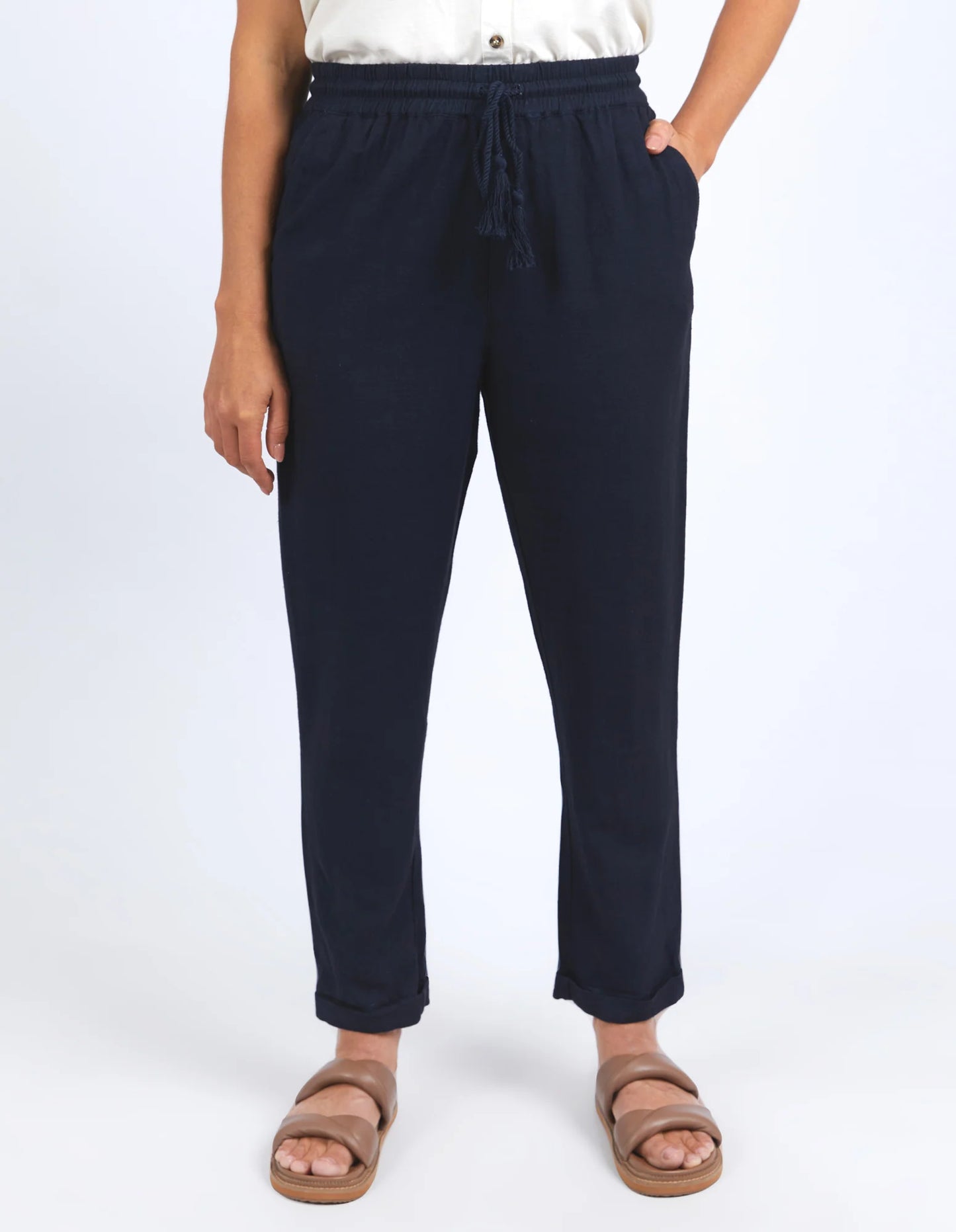 Clem Relaxed Pant - Navy