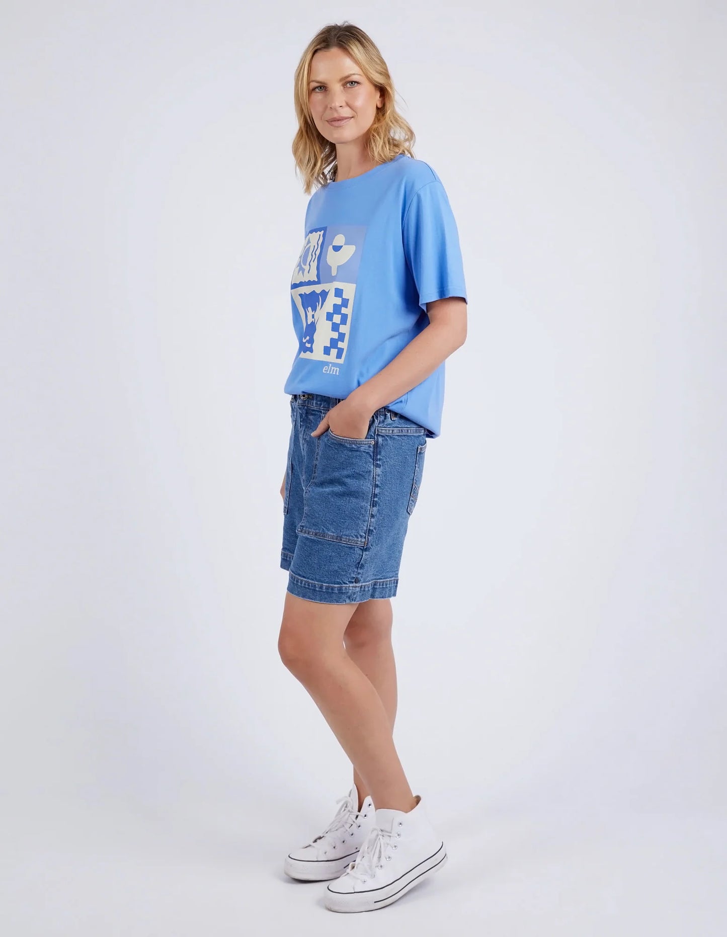 Holiday Sun Tee- Cerulean Blue