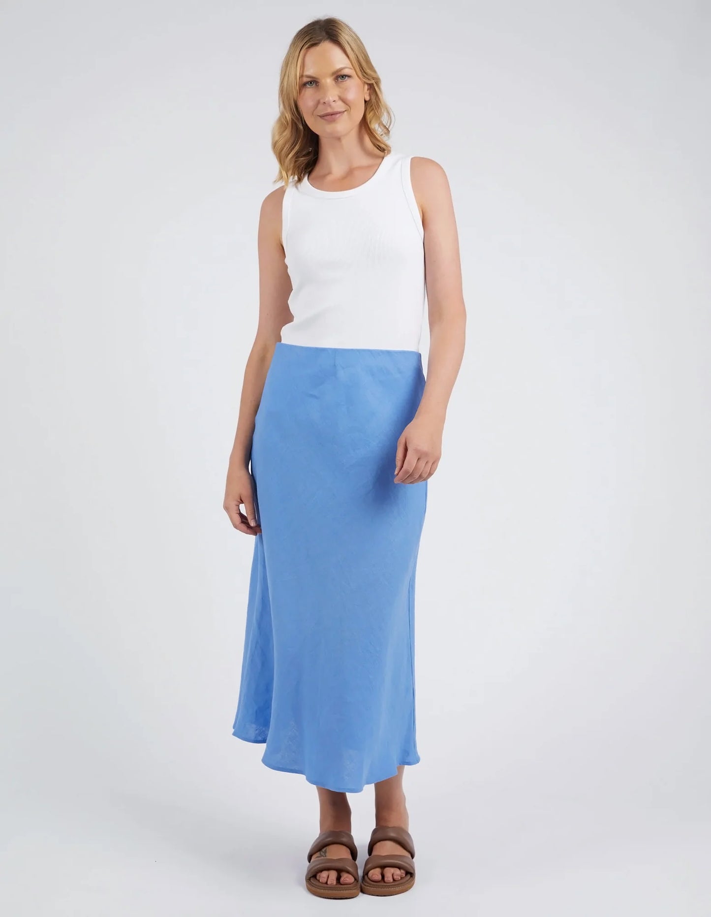 Eleni Skirt - Cerulean Blue