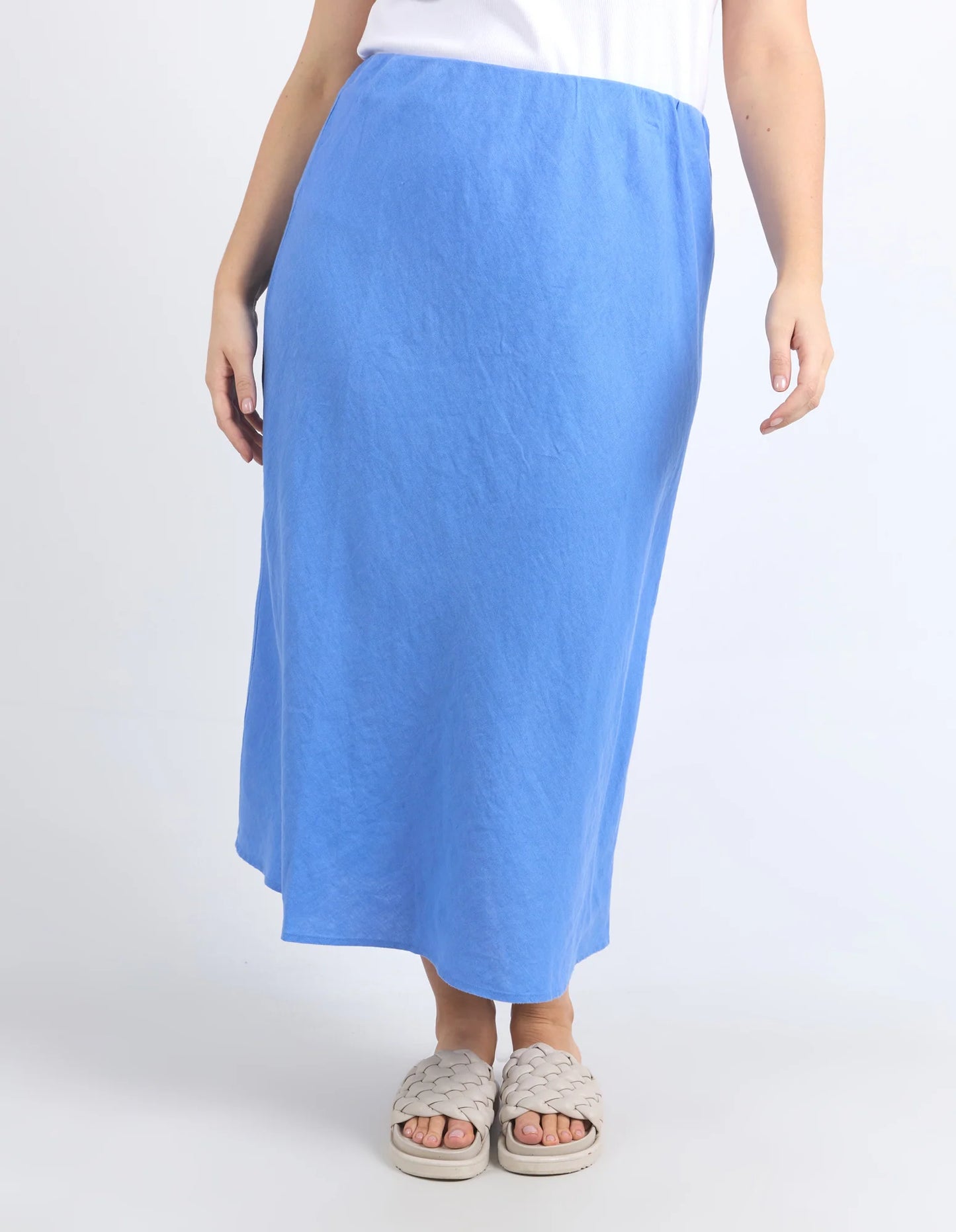 Eleni Skirt - Cerulean Blue