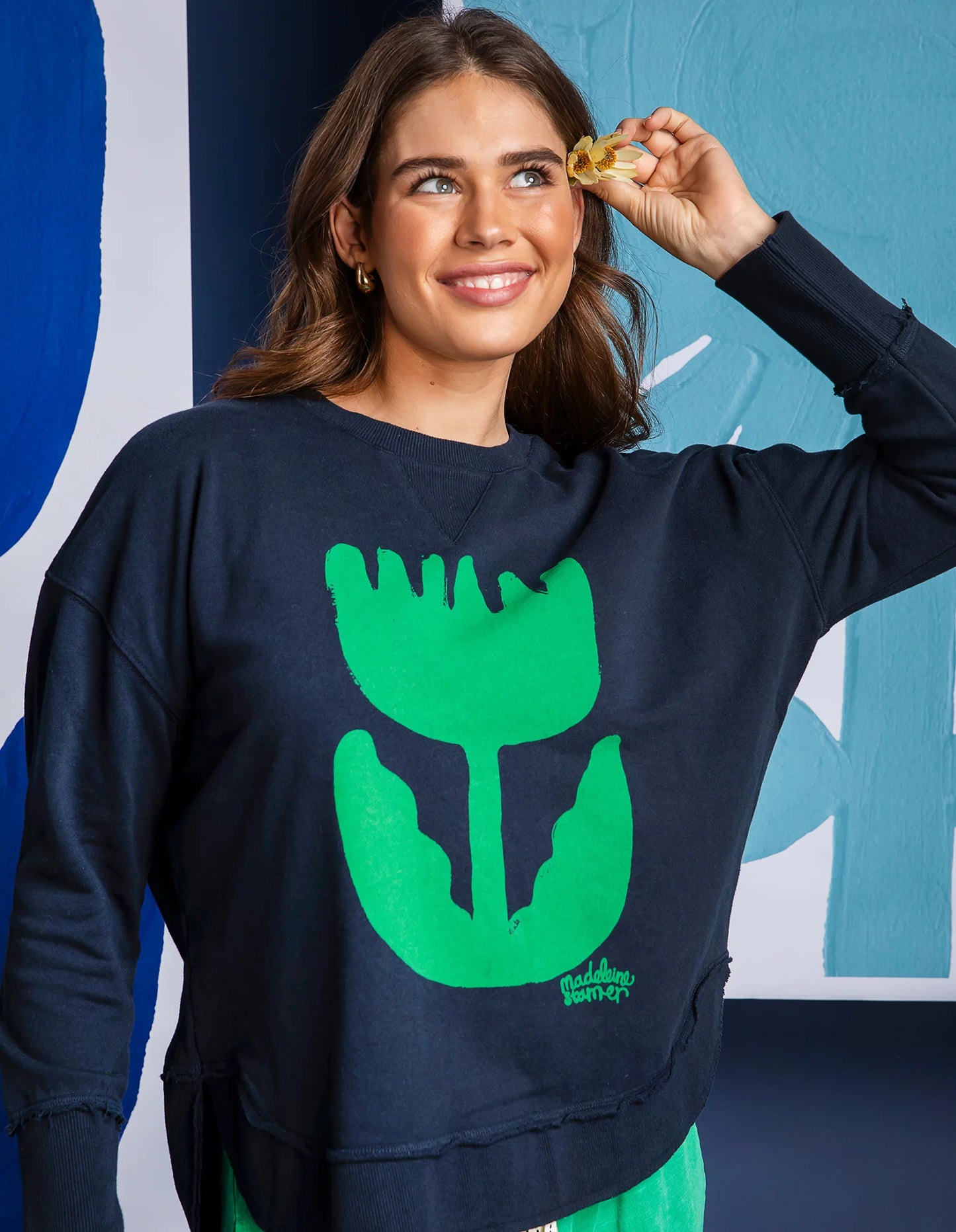 Madeline Stamer Crew- Navy