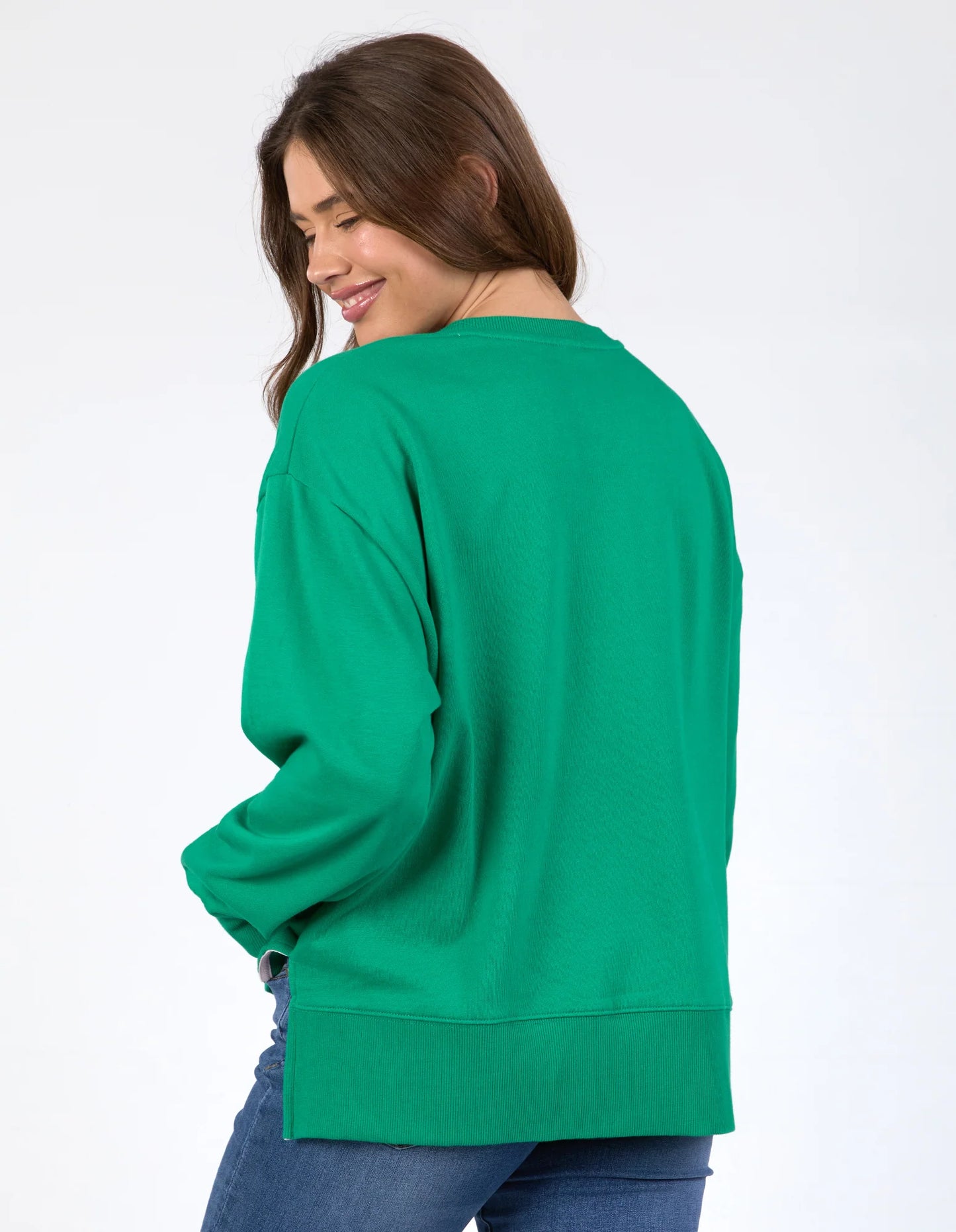 Madeline Stamer Crew- Pine Green