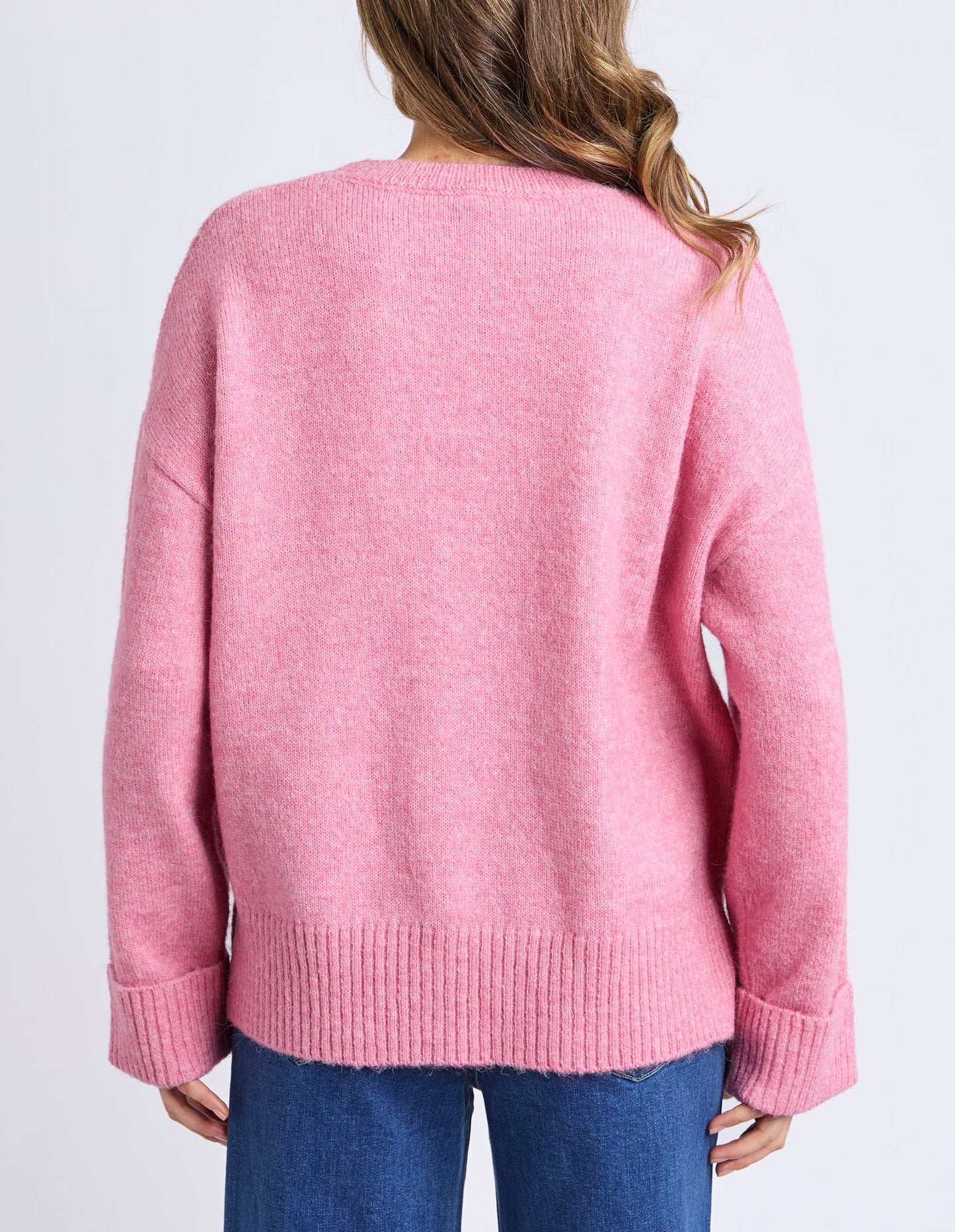 Elm Heart Knit- Quartz Pink