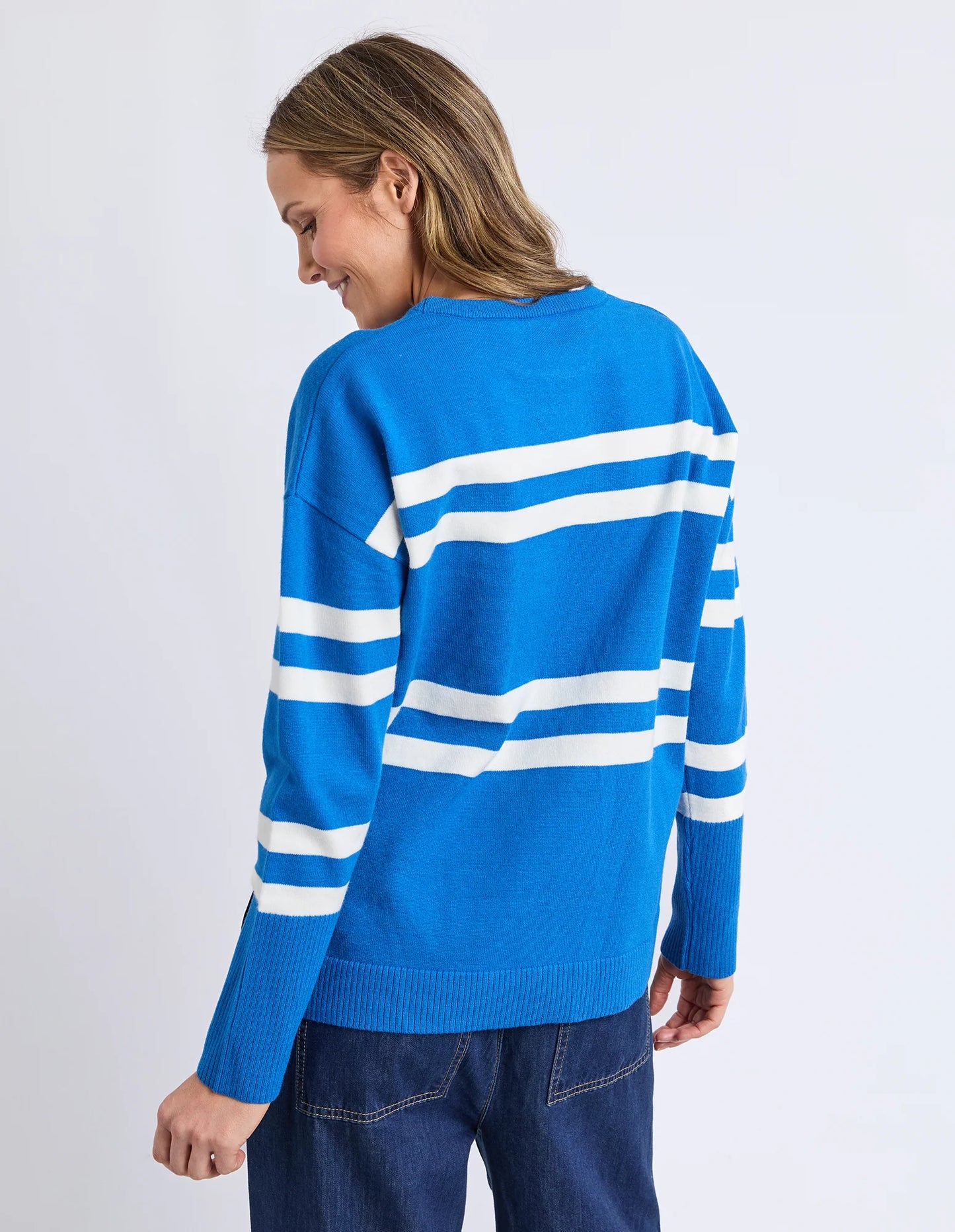 Allison Crew- Royal Blue Stripe
