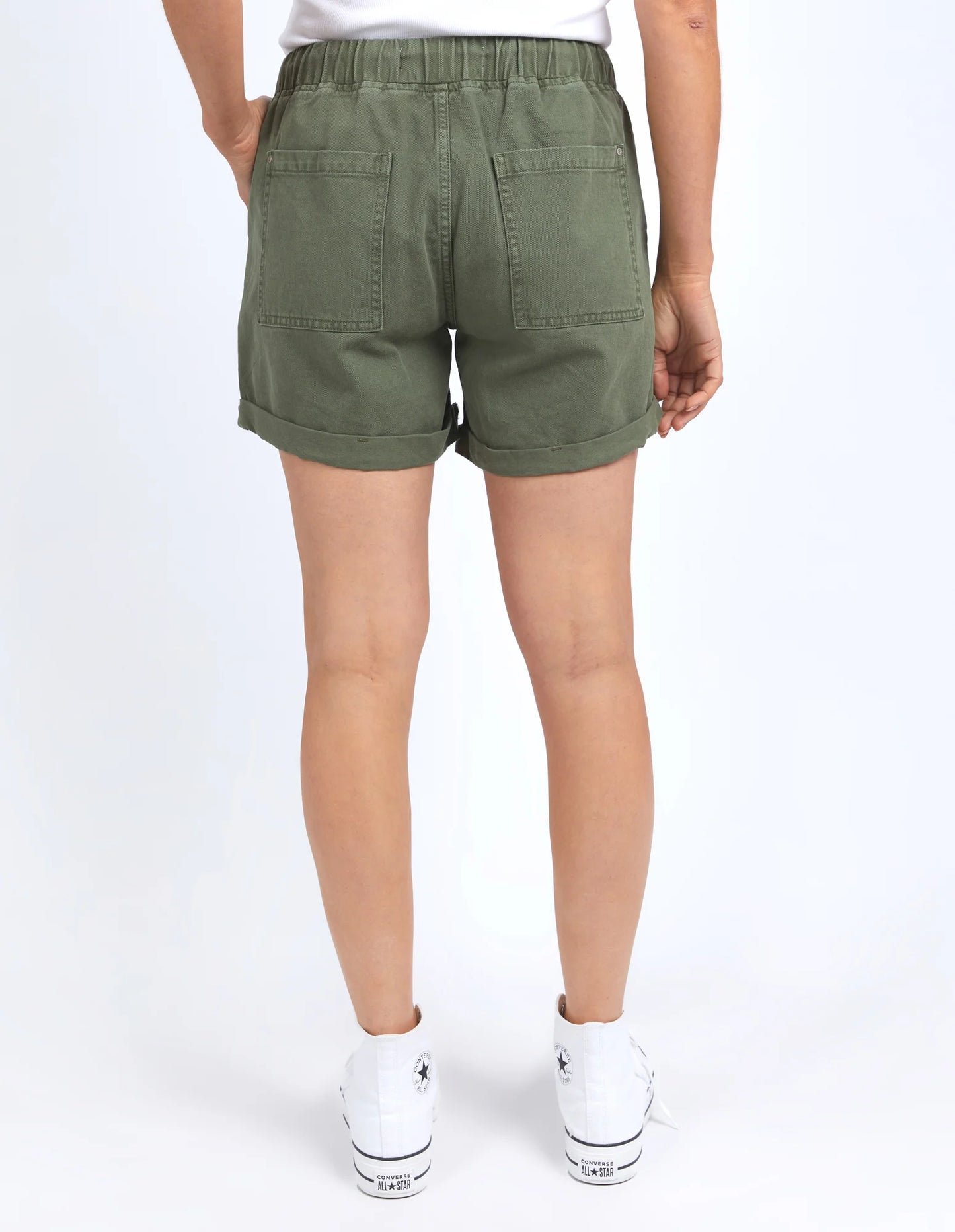 Emma Relaxed Denim Short- Four Leaf Clover