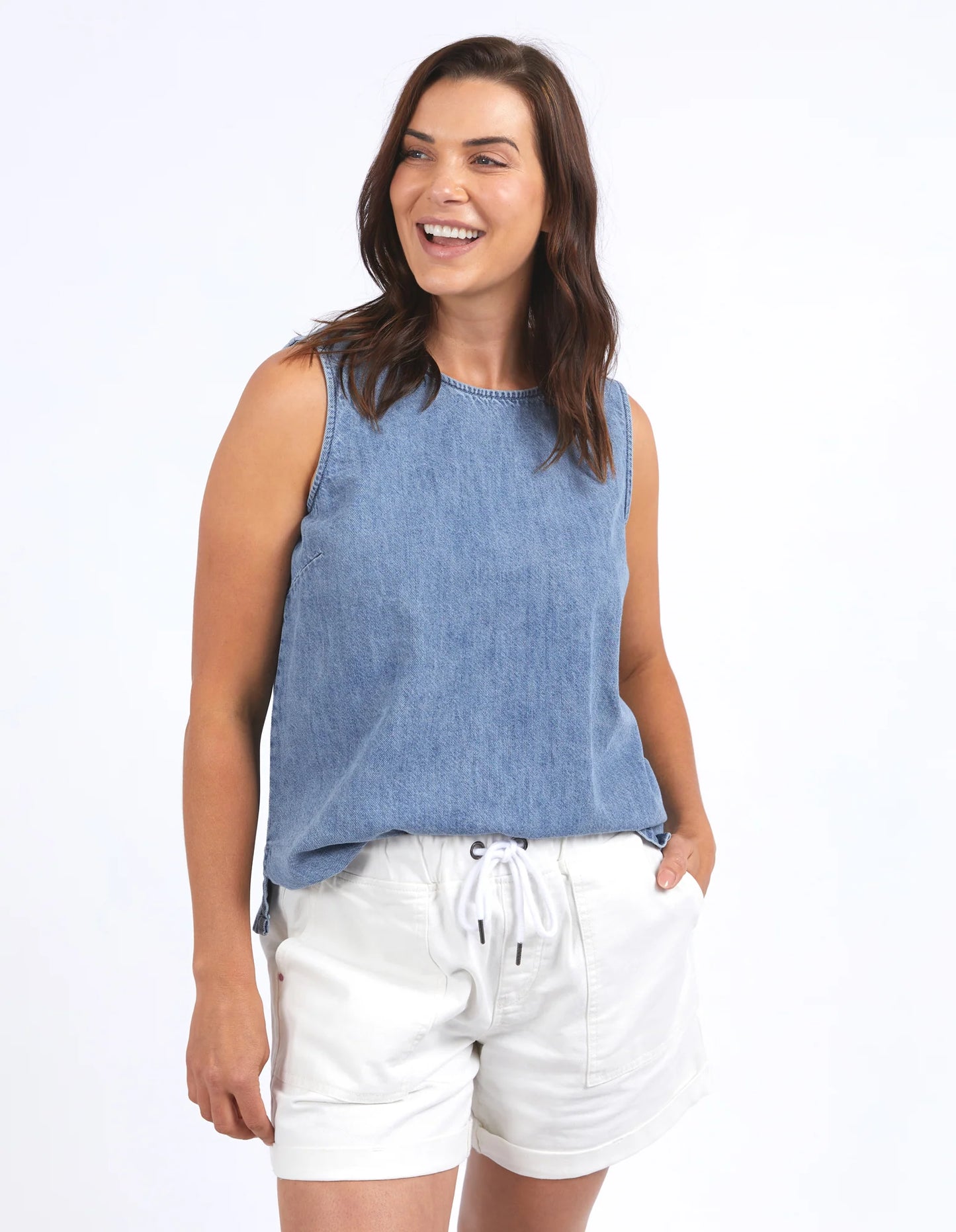 Curtis Chambray Tank