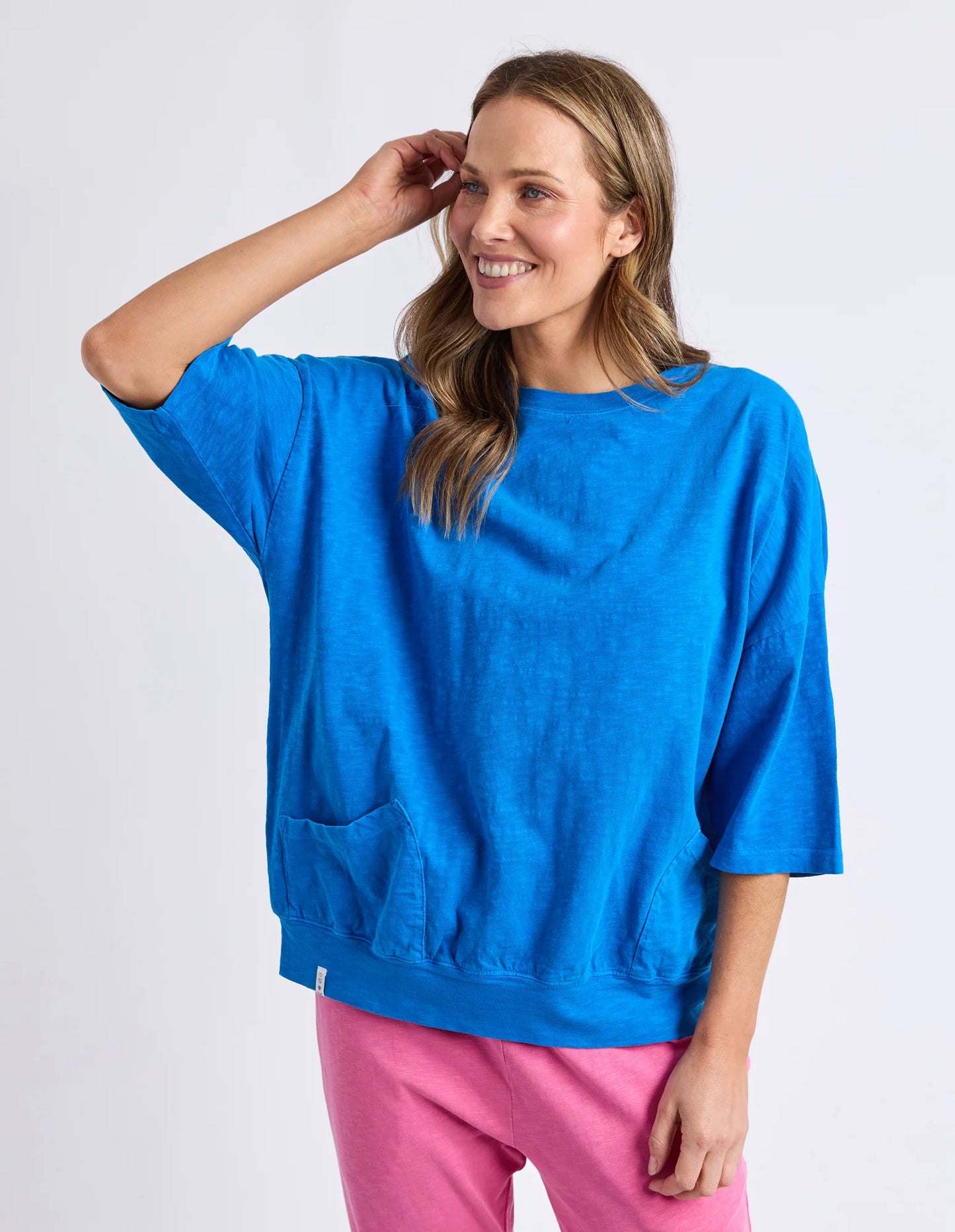 Mazie Round Sweat - Royal Blue