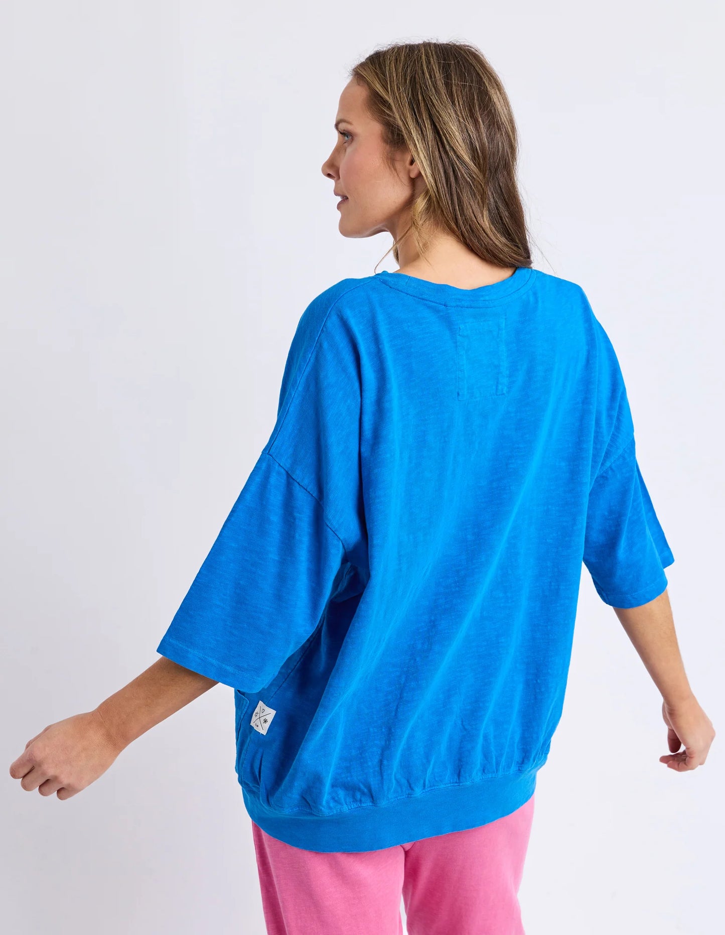 Mazie Round Sweat - Royal Blue