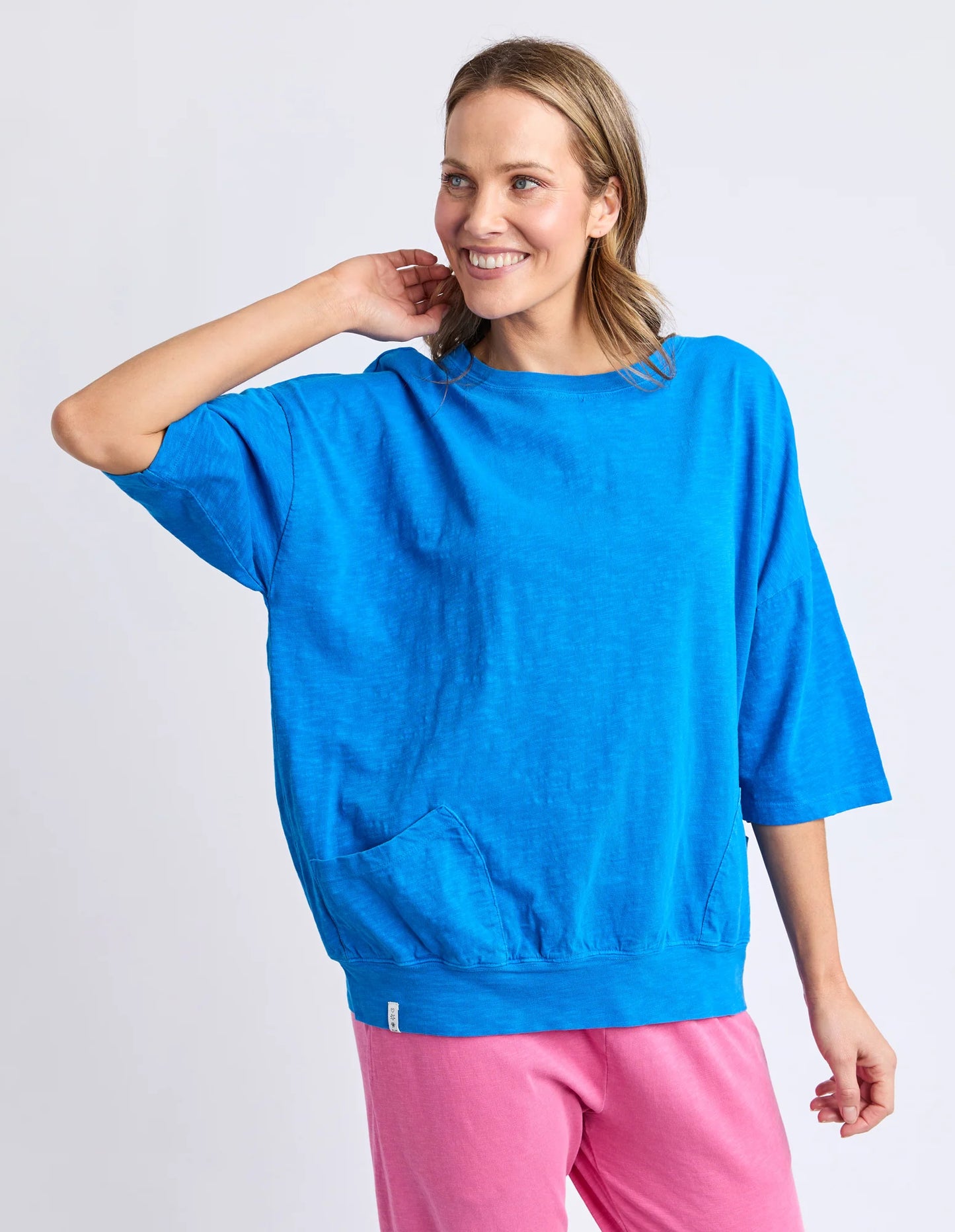 Mazie Round Sweat - Royal Blue