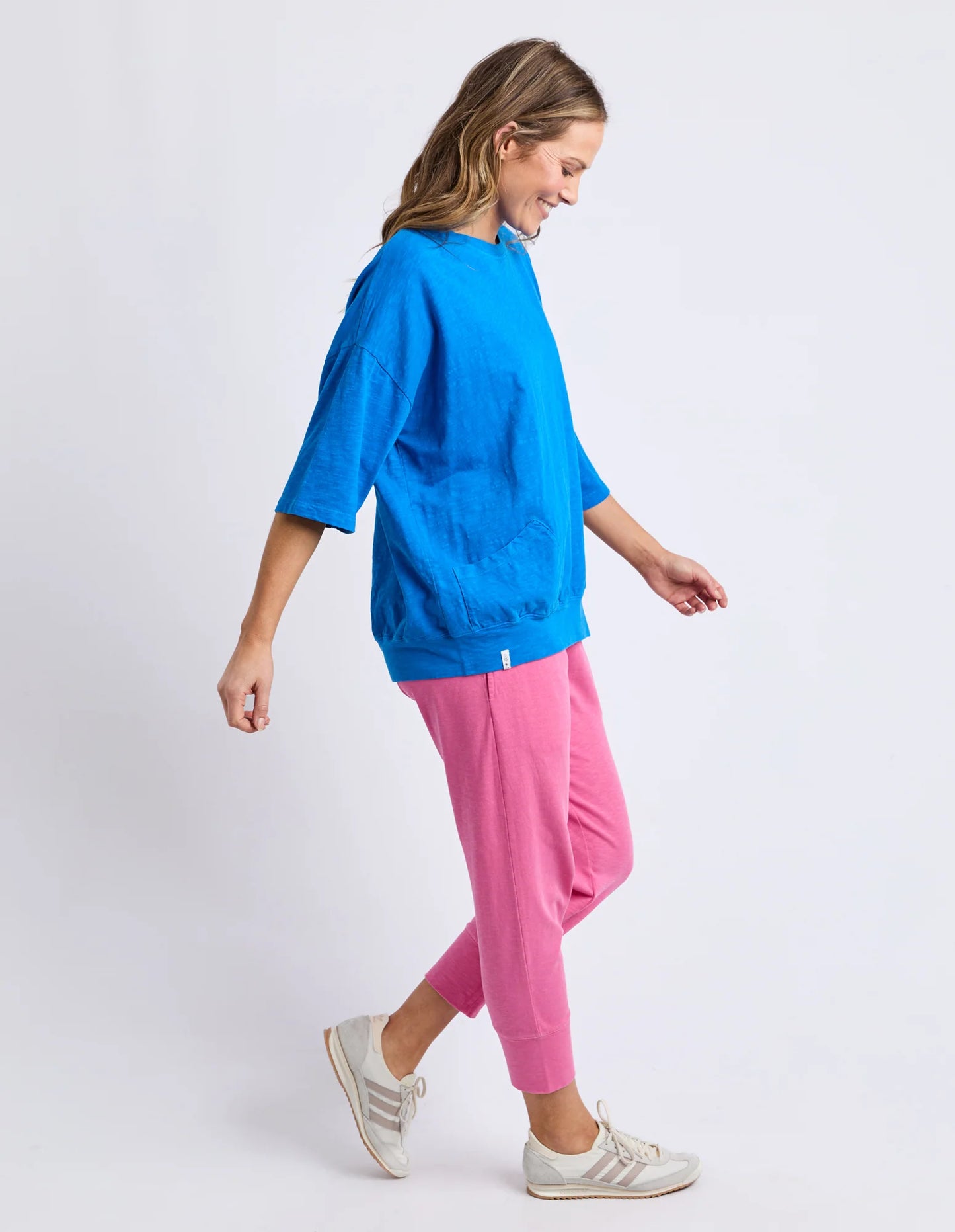 Mazie Round Sweat - Royal Blue