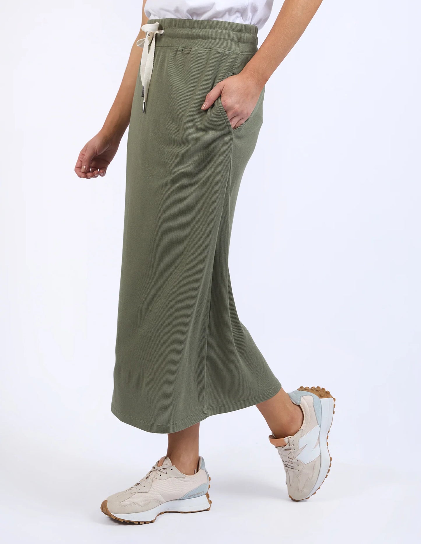 Xanthe Rib Skirt- Clover