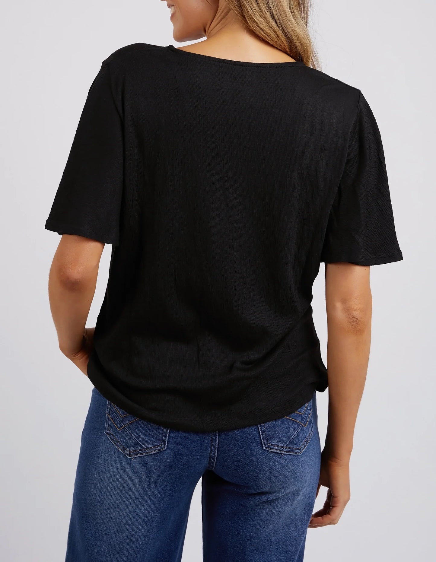 Pearl S/S Top- Black