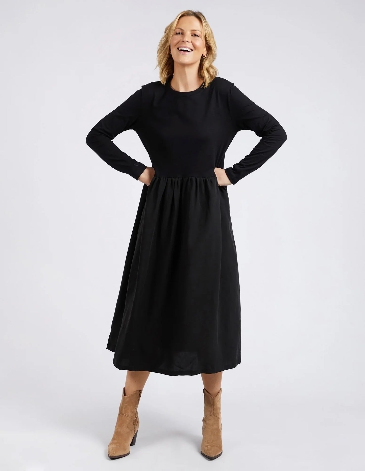 Parker L/S Dress- Black