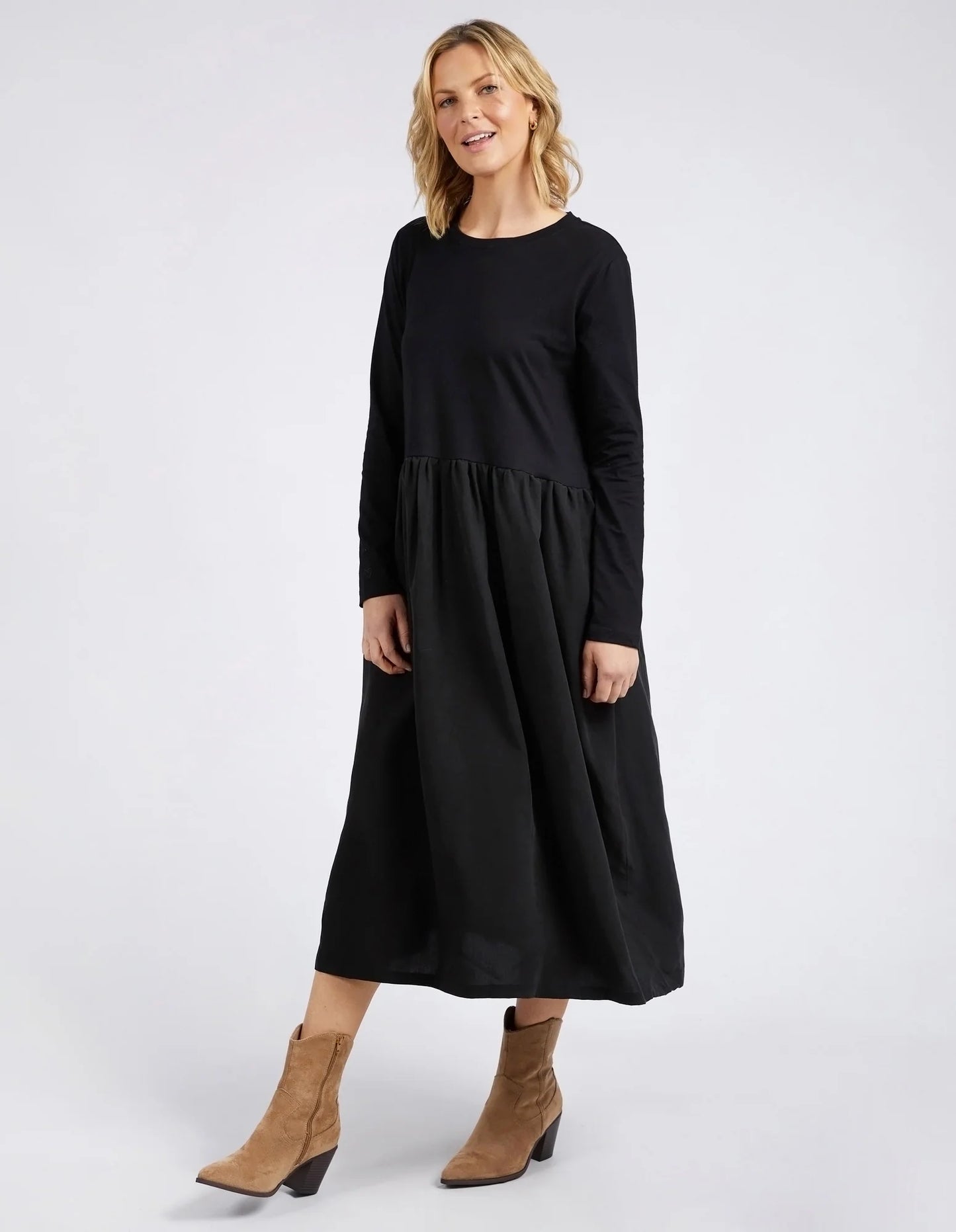 Parker L/S Dress- Black