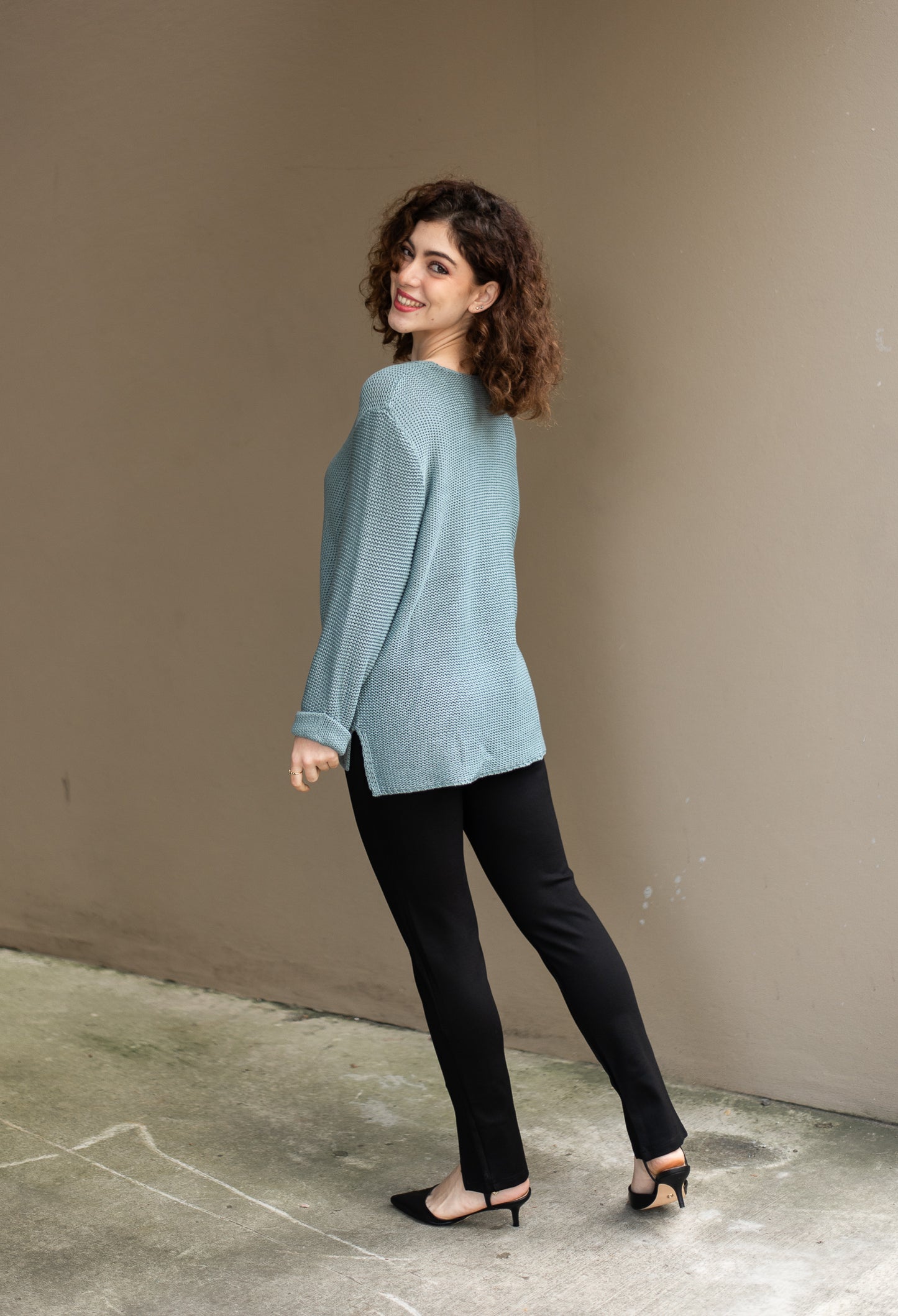 Cindy Knit - Sage Teal