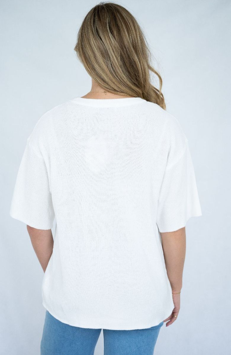Knit Tee- White