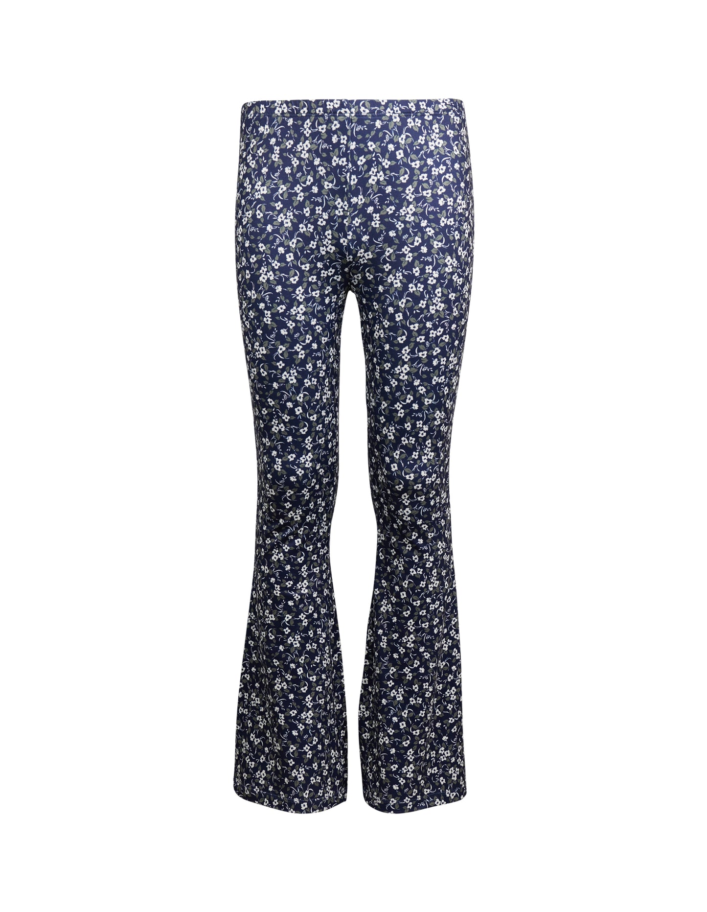 Youth Girls Lulu Floral Flare Pant - Navy