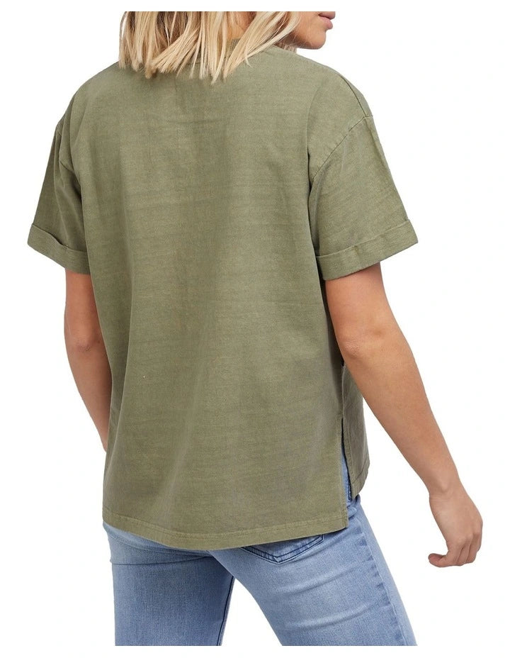 Washed Tee - Khaki