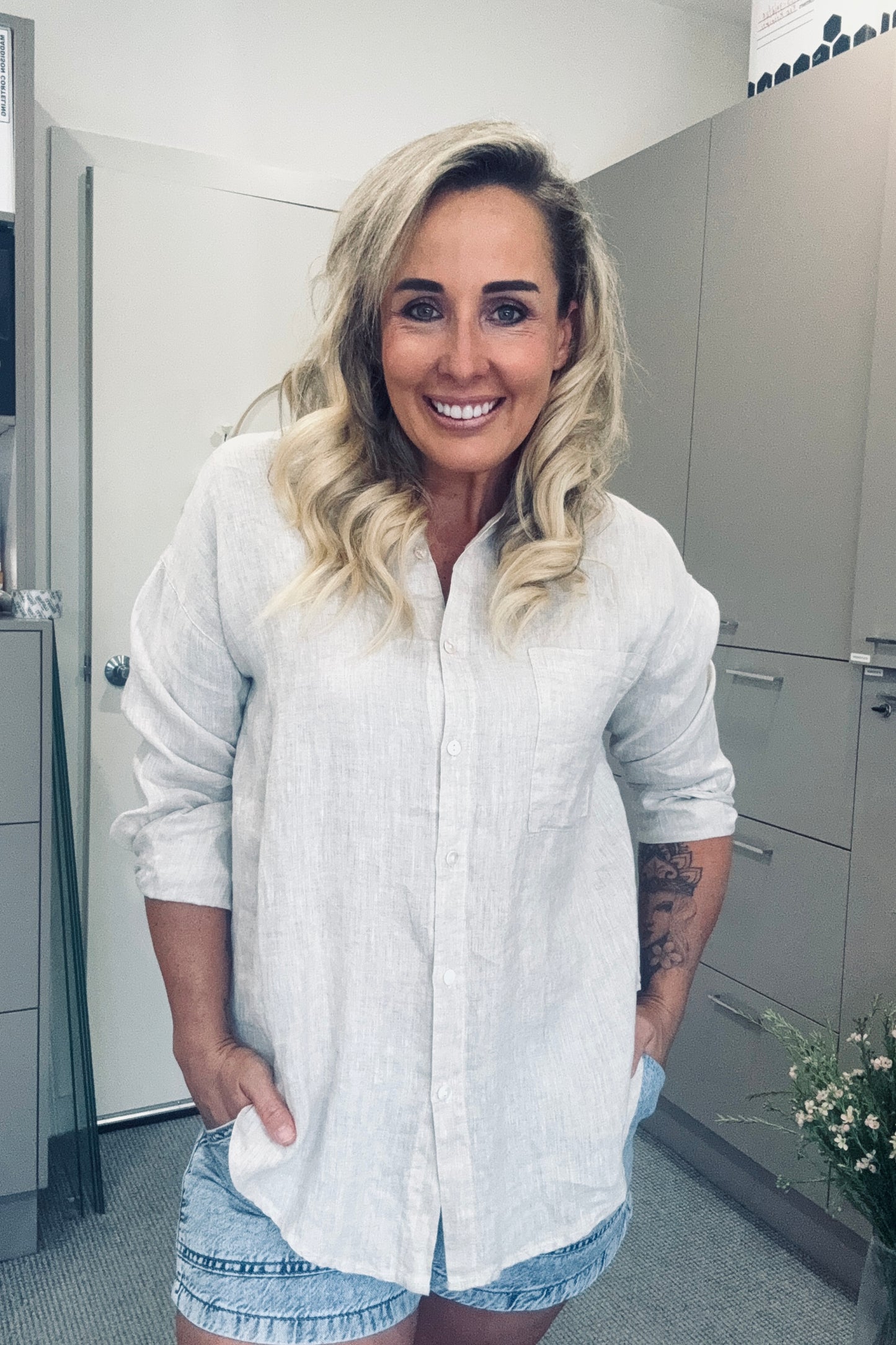 Luxe Linen Shirt- Natural