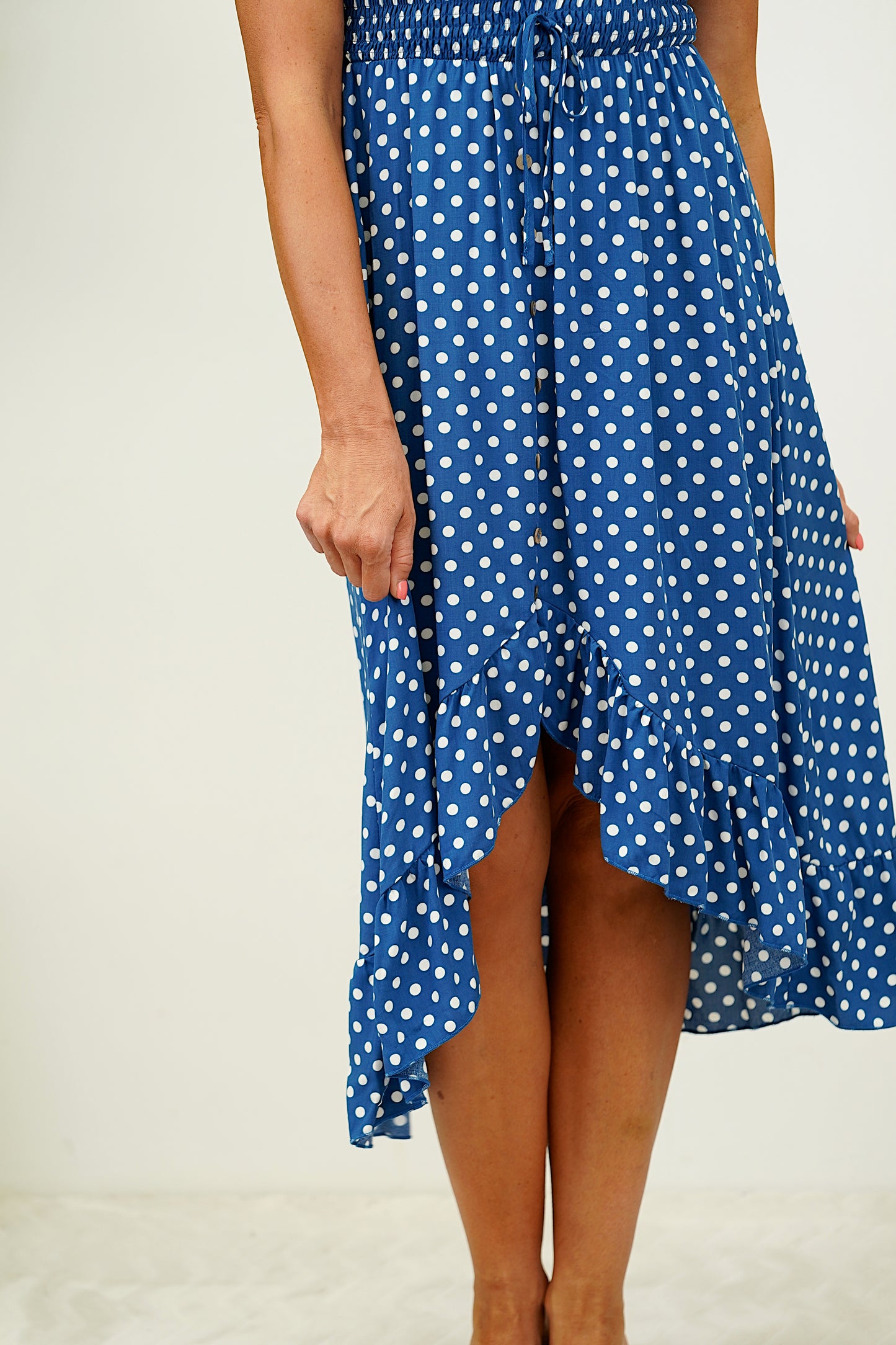 Dreamy Polka Dot dress- Blue