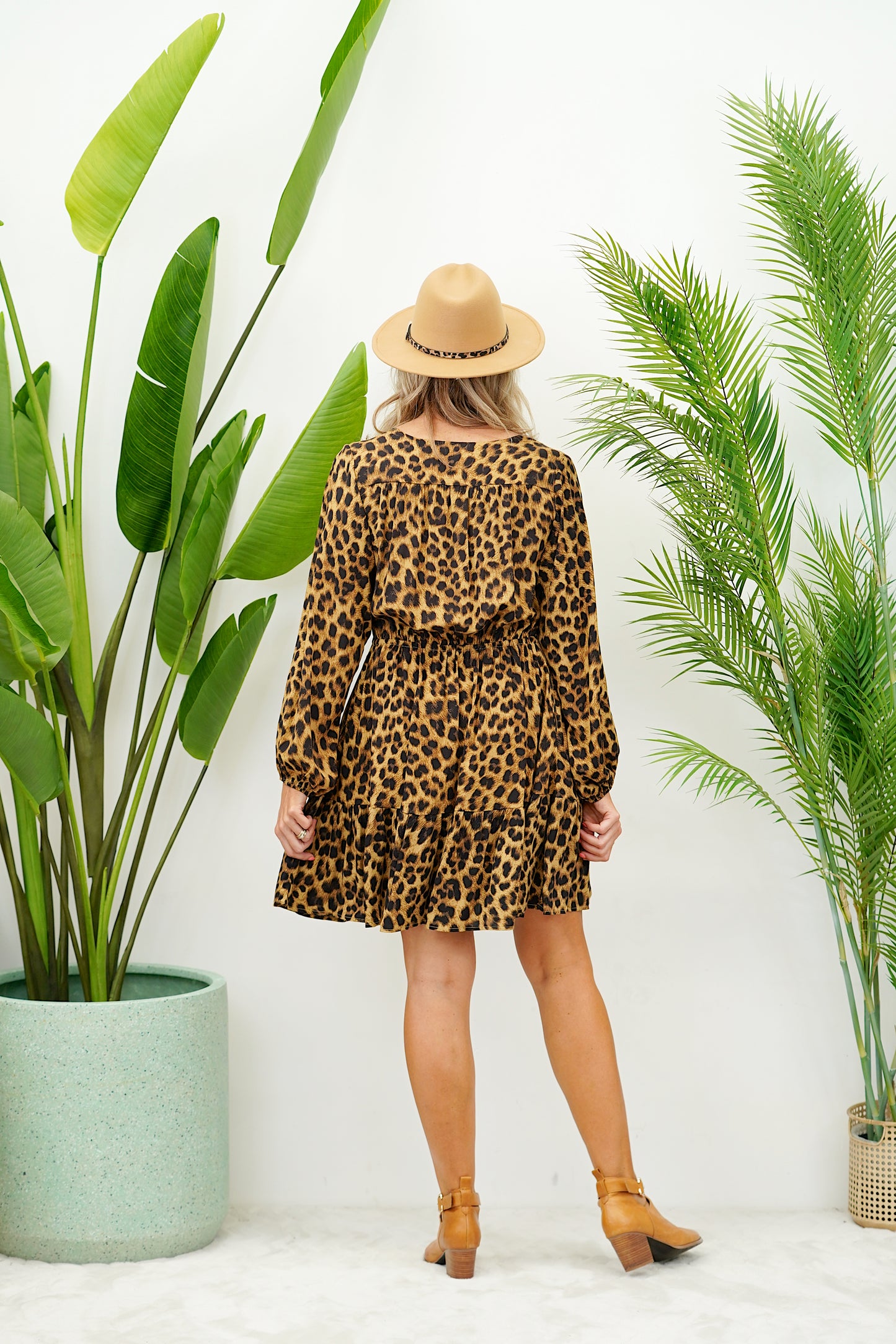 Edie Leopard L/S Dress