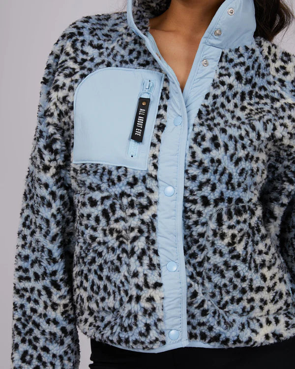 Snow Leopard Teddy Jacket