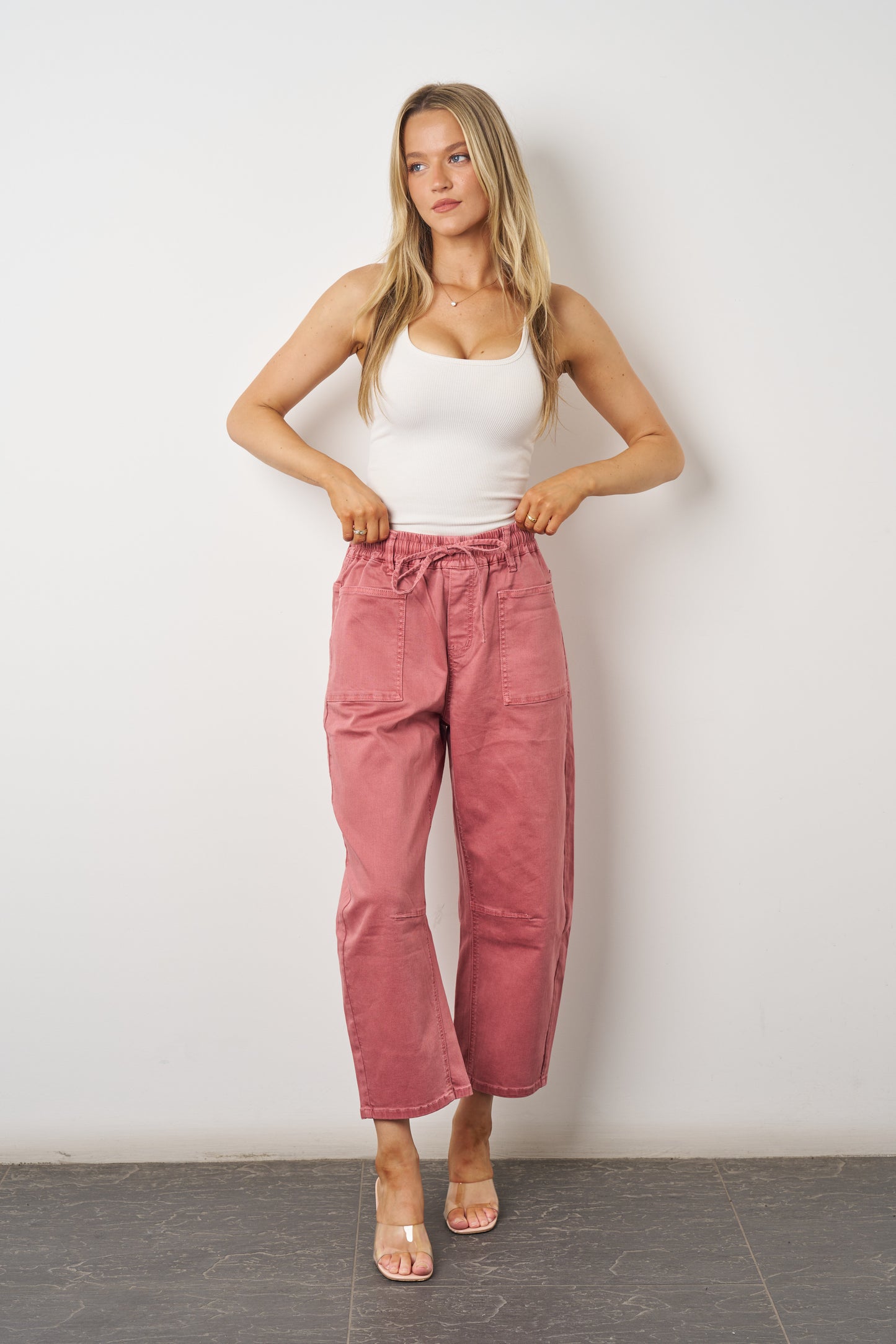 Boston Barrel Jean- Salmon