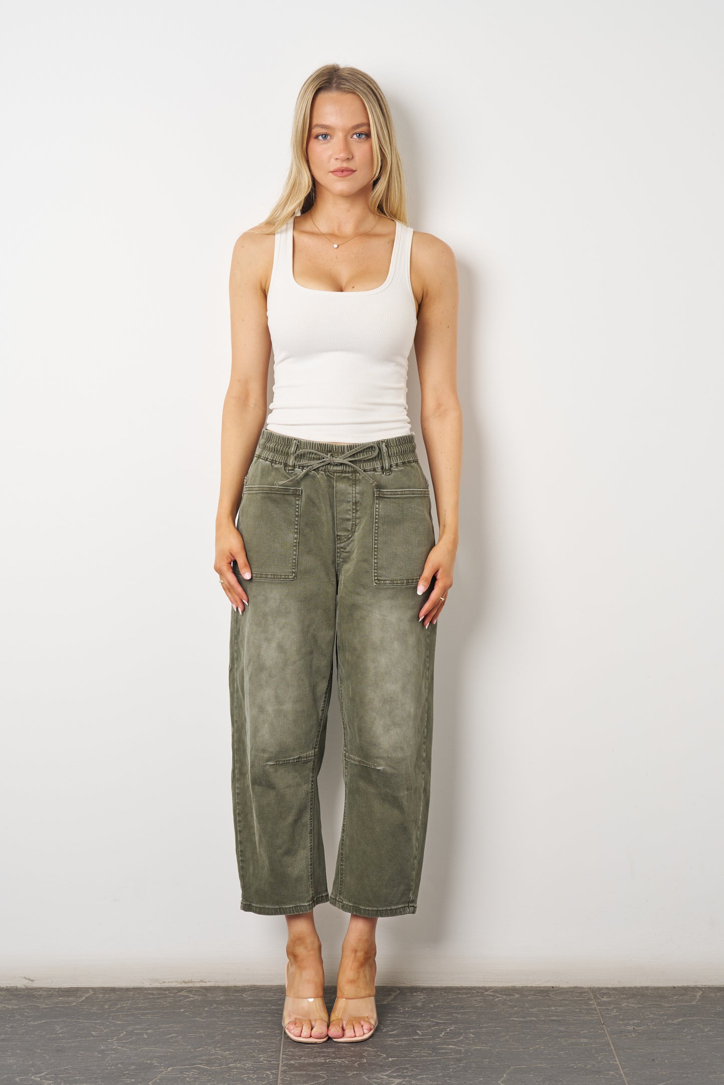 Boston Barrel Jean- Khaki