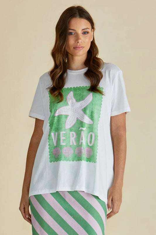 Ellia Crew Tee- Verao Print