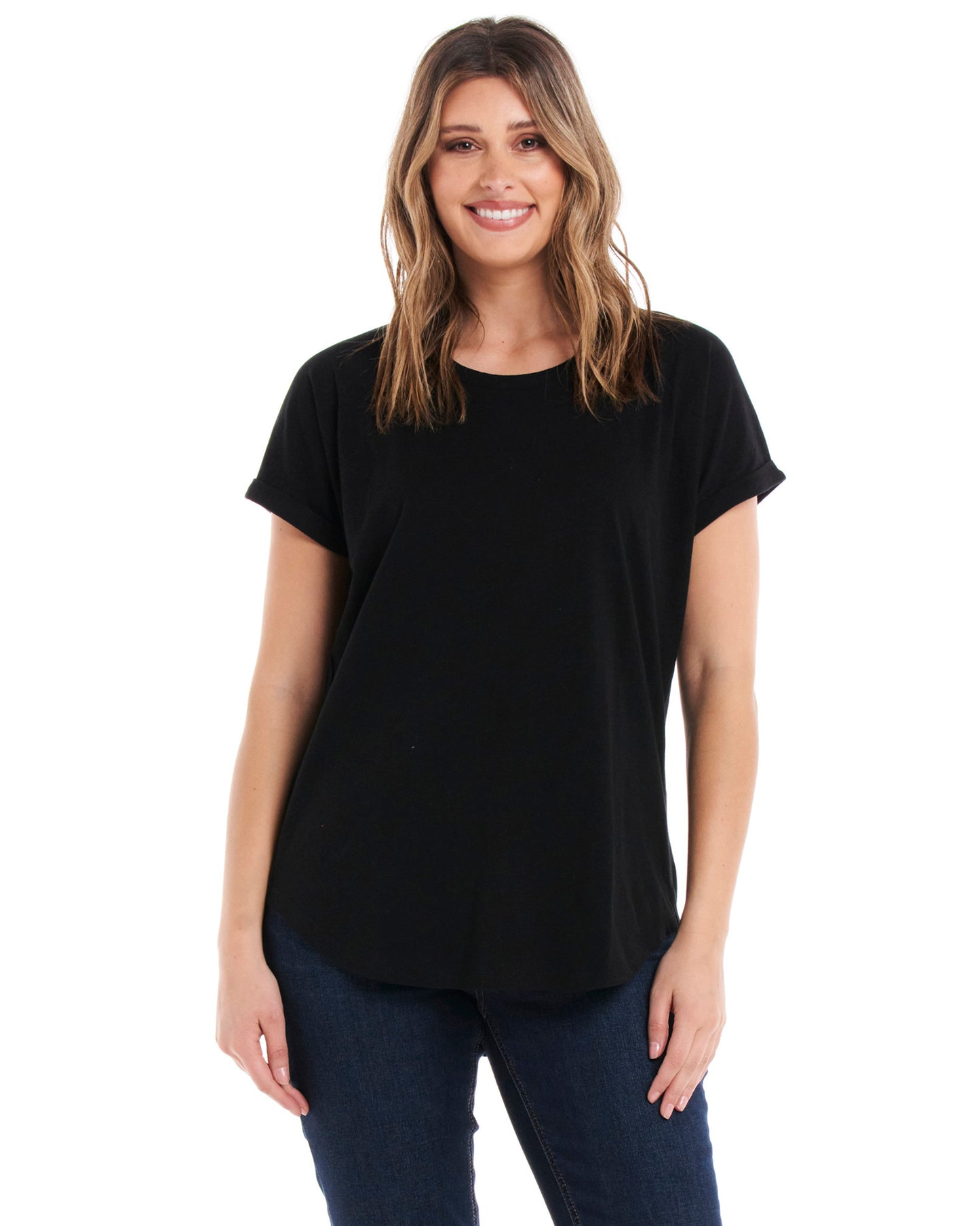 Hailey Short Sleeve Tee- Black