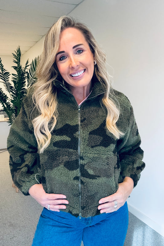 Camo Fluff Jacket